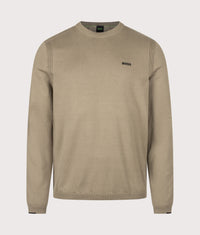 Regular Fit Ever-X Crew Neck Knitted Jumper: 334 Light/Pastel Green 