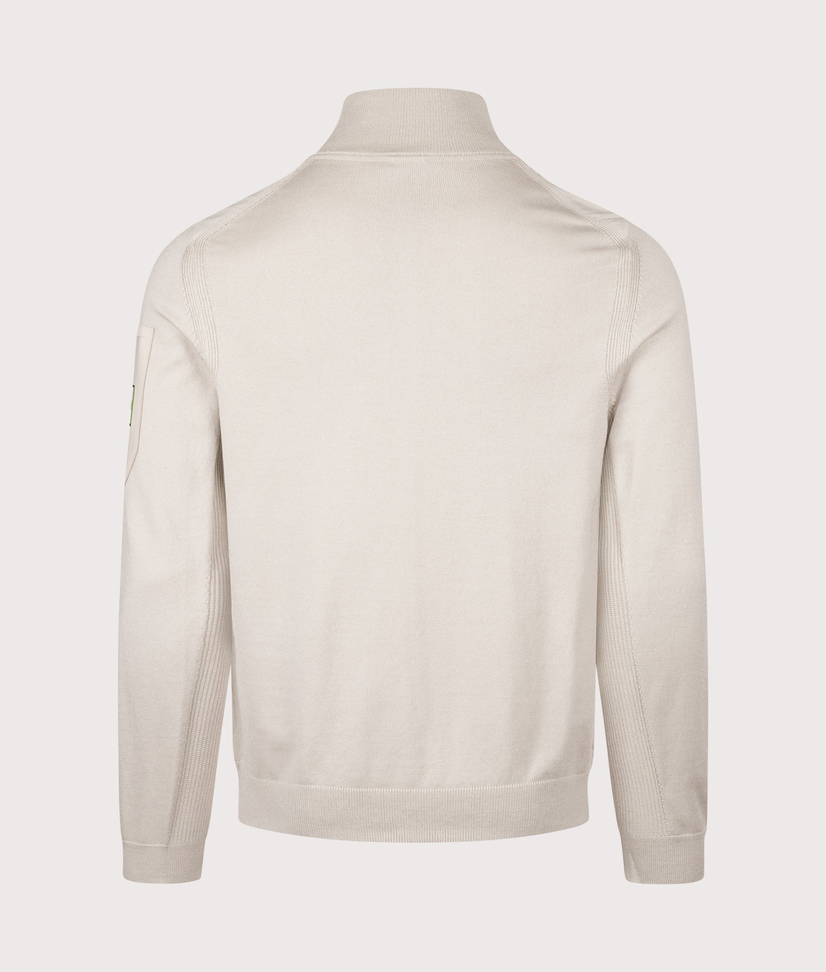 Momentum-X Track Top in Light Beige | BOSS | EQVVS | Back shot