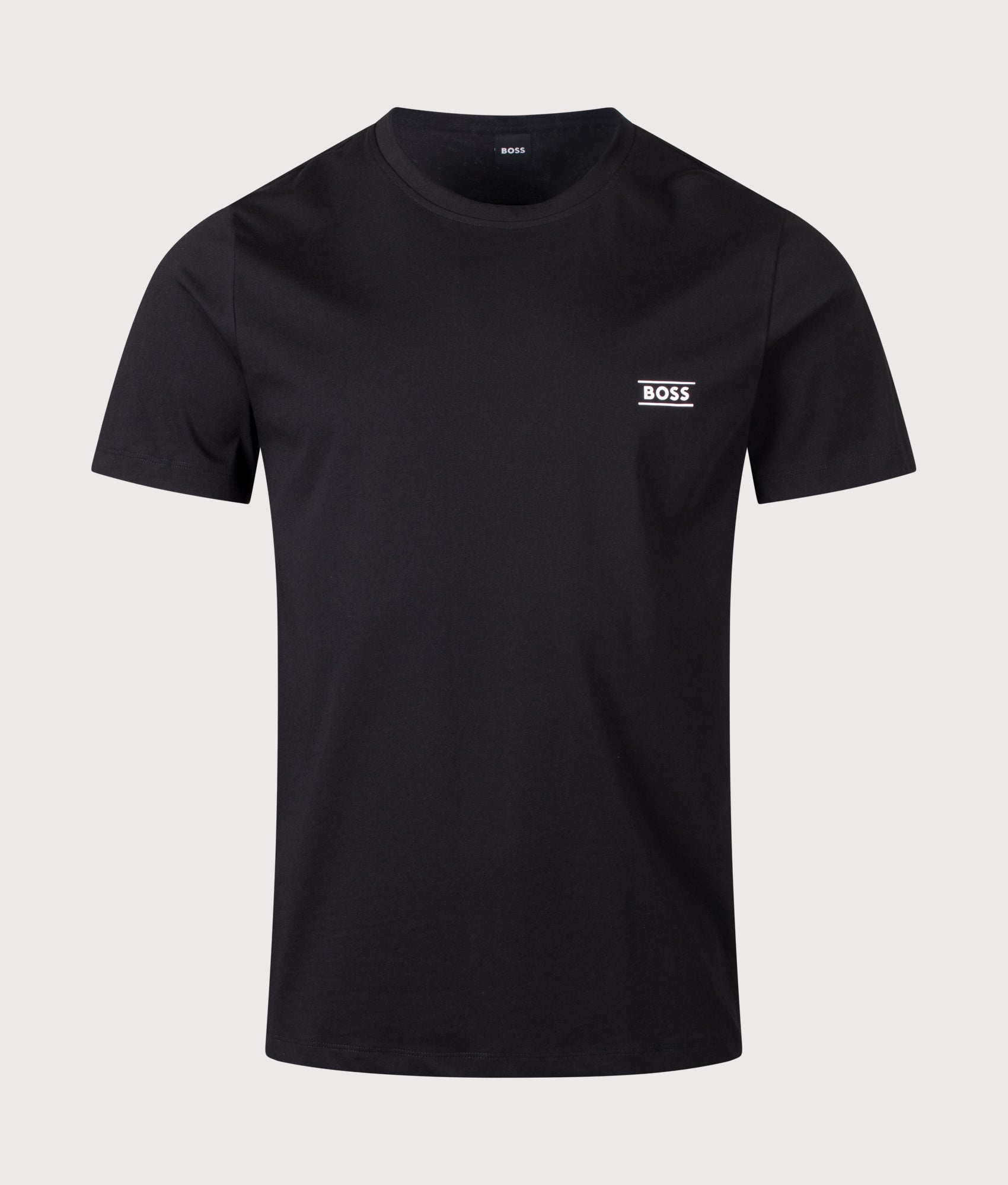 BOSS 365 RN T-Shirt in Black at EQVVS Menswear. Front shot.