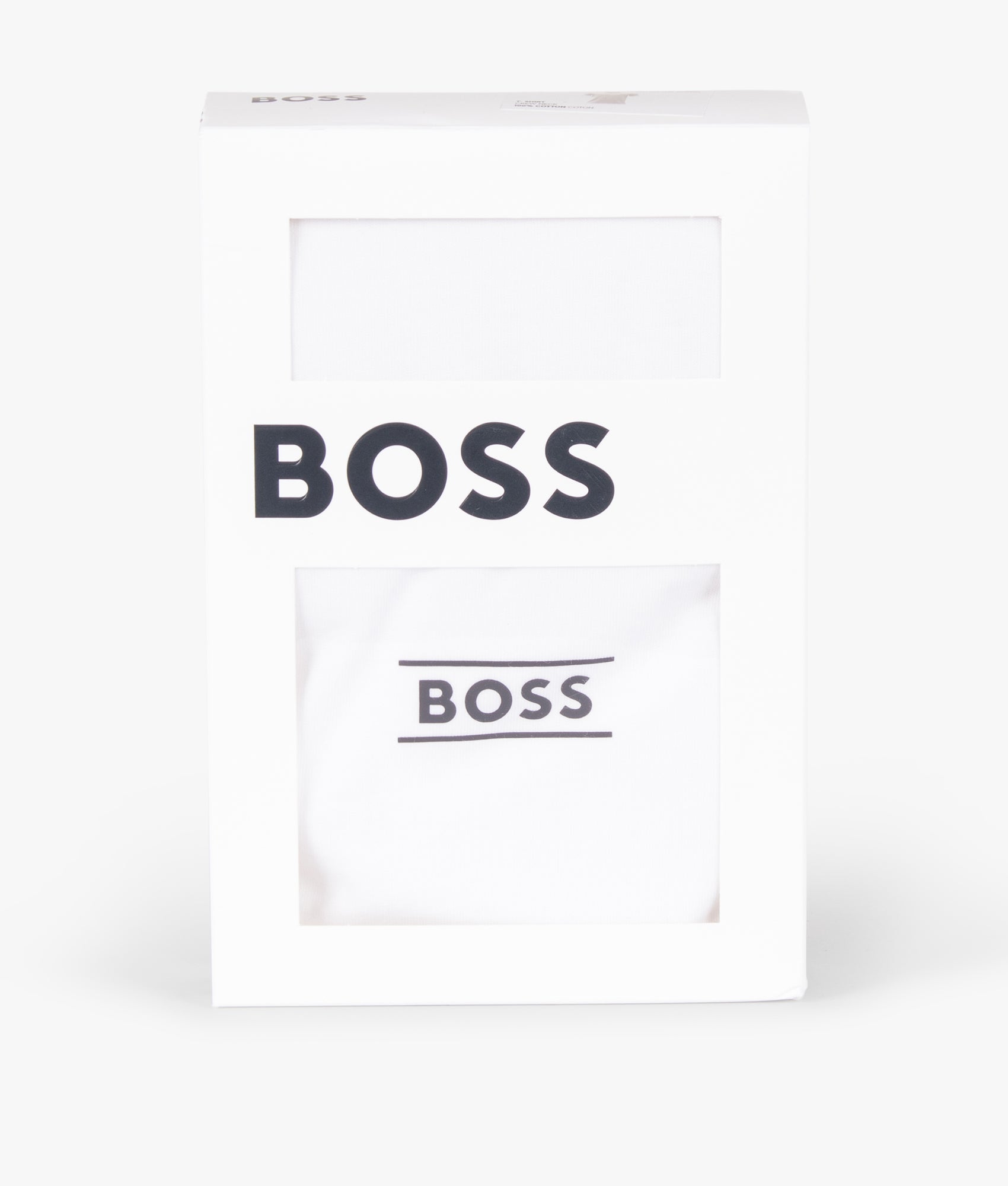 BOSS 365 RN T-Shirt in White at EQVVS Menswear. Packaging shot.