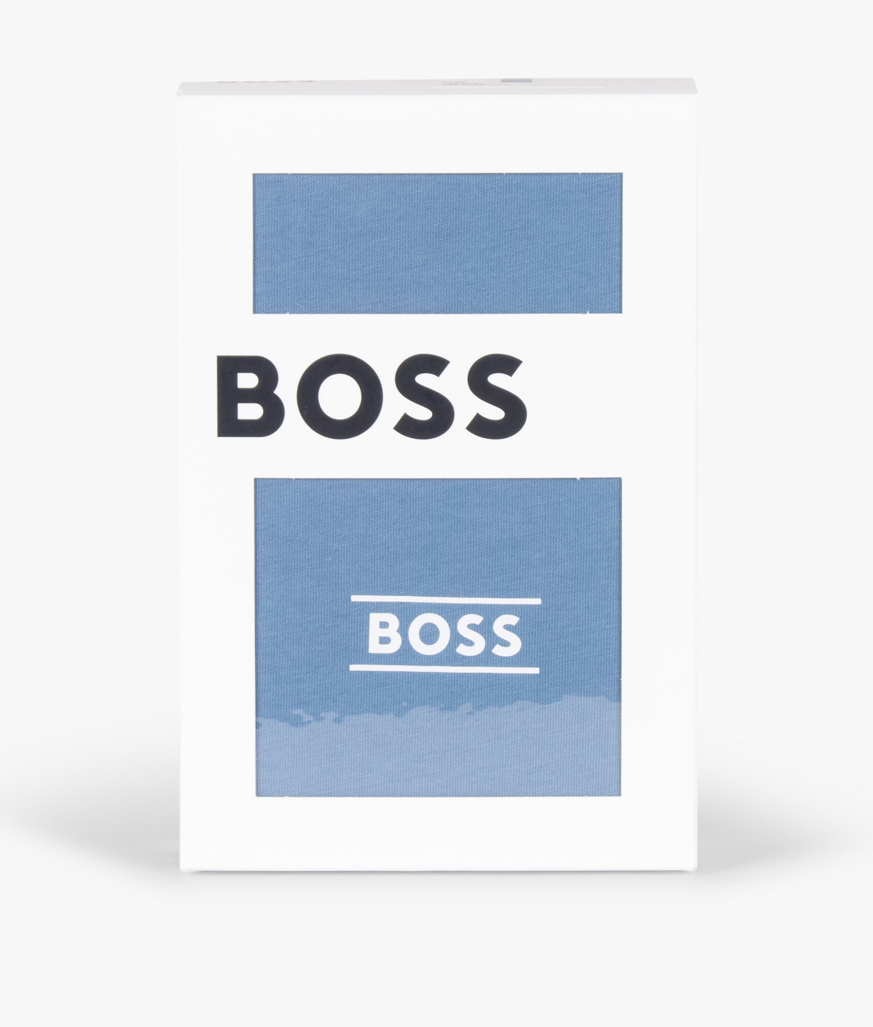 BOSS 365 RN T-Shirt in Light/Pastel Blue at EQVVS Menswear. Packaging shot.