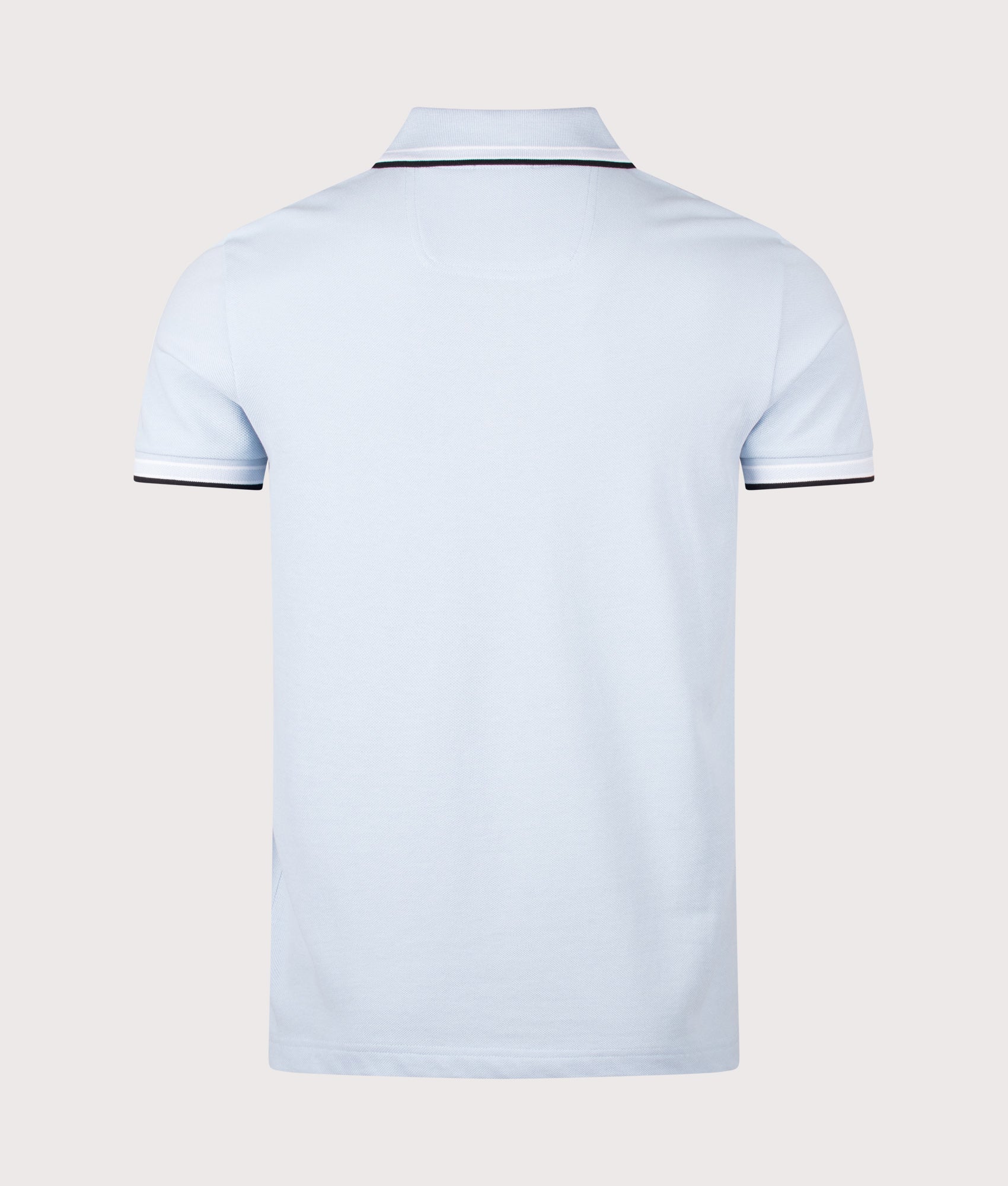 Paddy Polo Shirt in Open Blue by BOSS. Shot by EQVVS. Back shot.