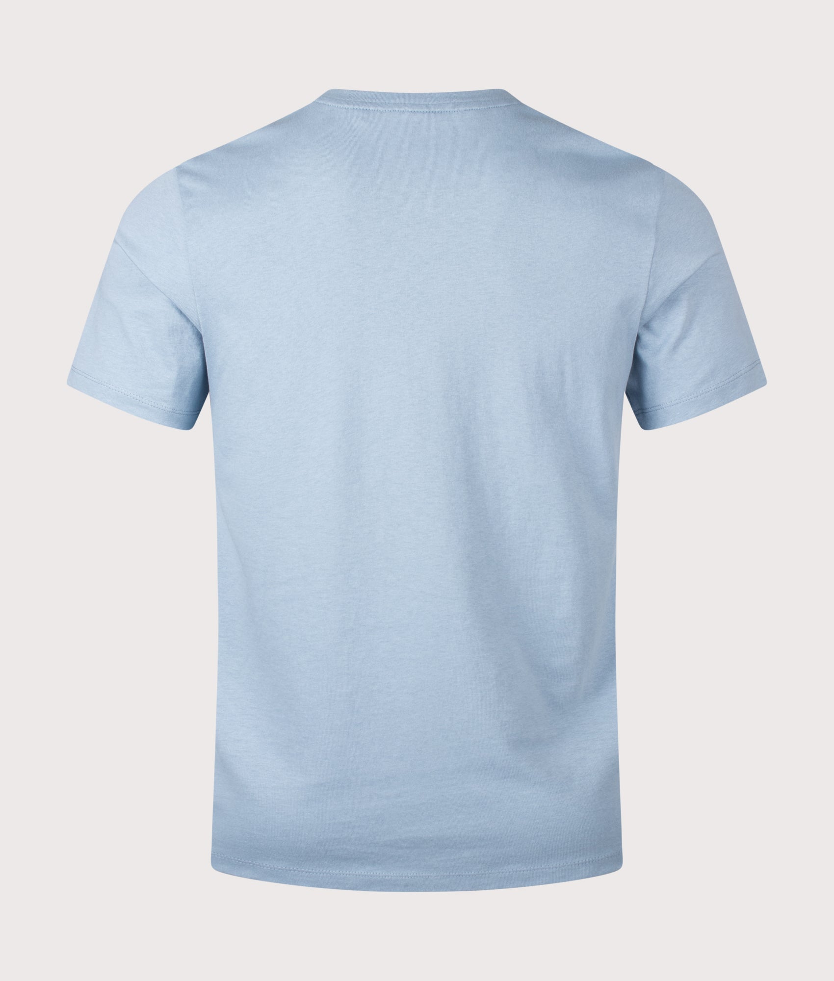 Tales T-Shirt in Light/Pastel Blue by BOSS. Shot by EQVVS. Back shot.