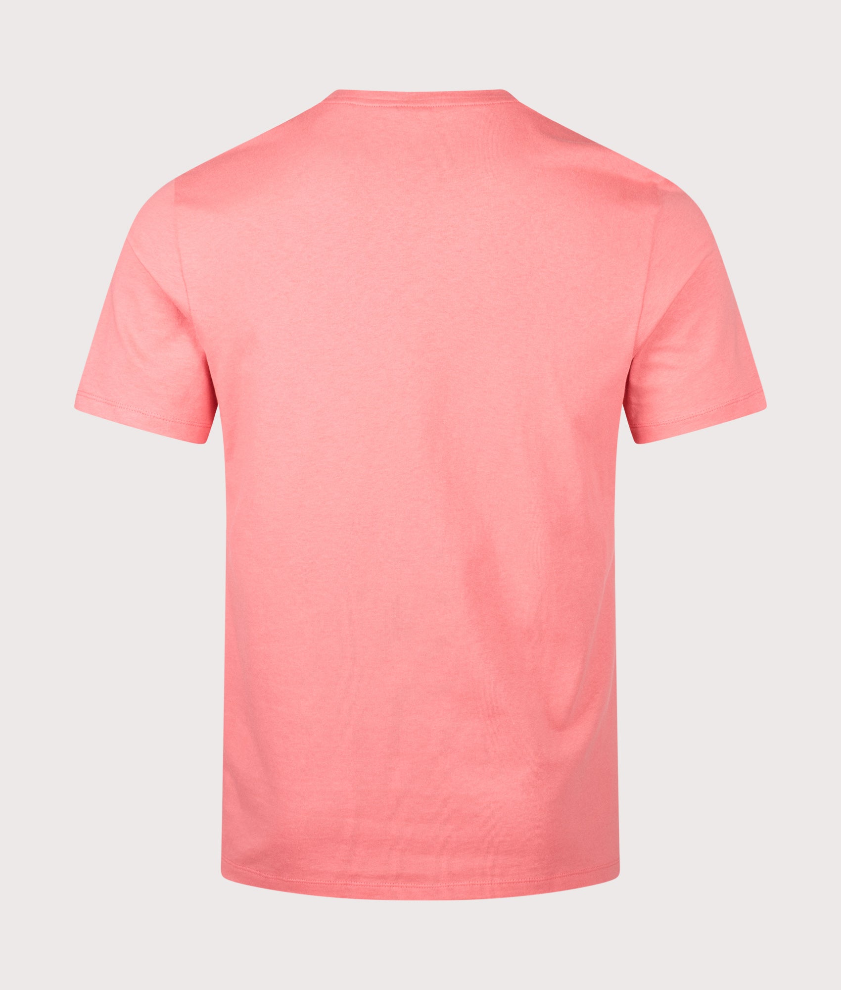 Tales T-Shirt in Light/Pastel Red by BOSS. Shot by EQVVS. Back shot.