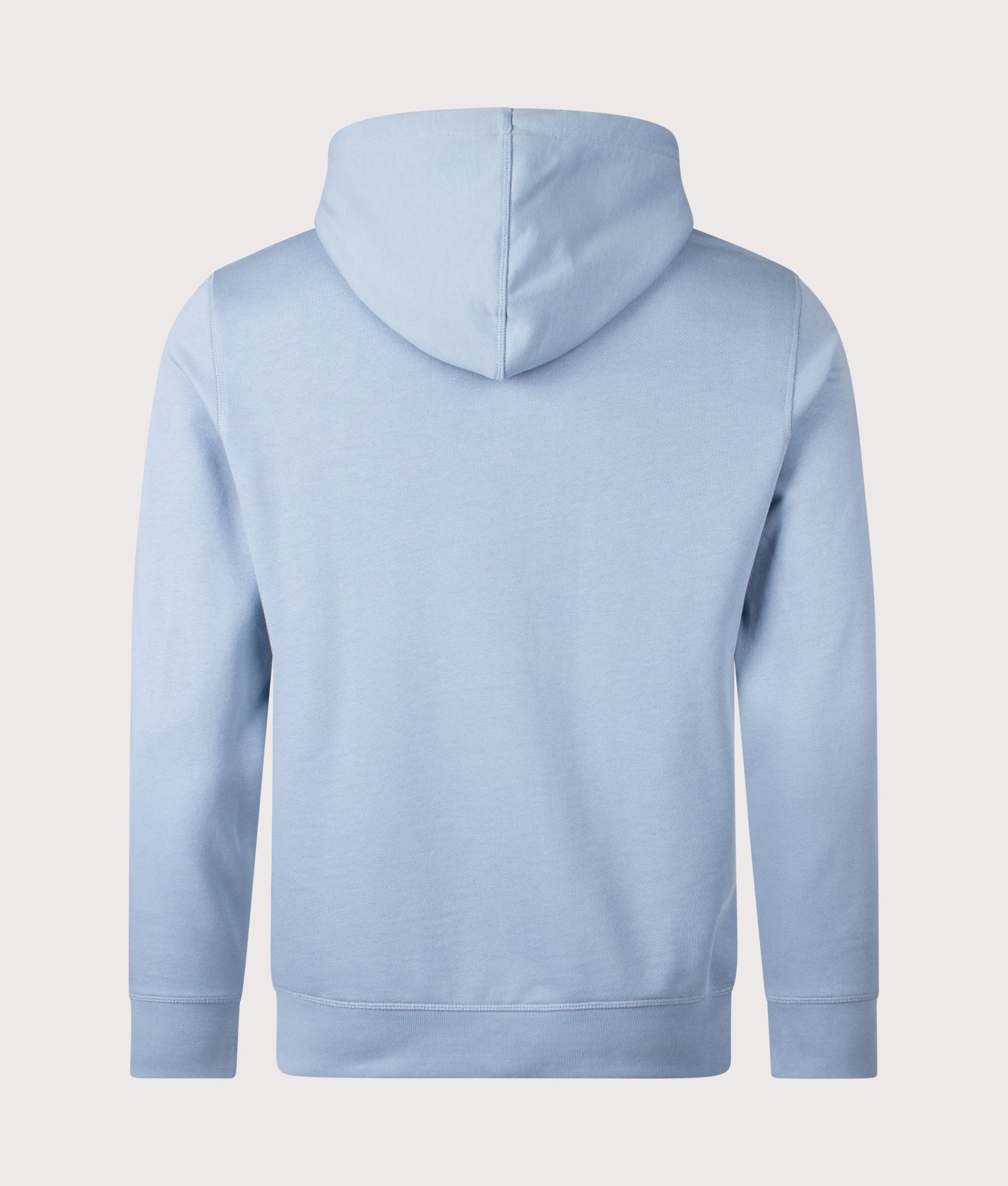 BOSS Wetalk Hoodie in Light/Pastel Blue at EQVVS Menswear. Back shot.