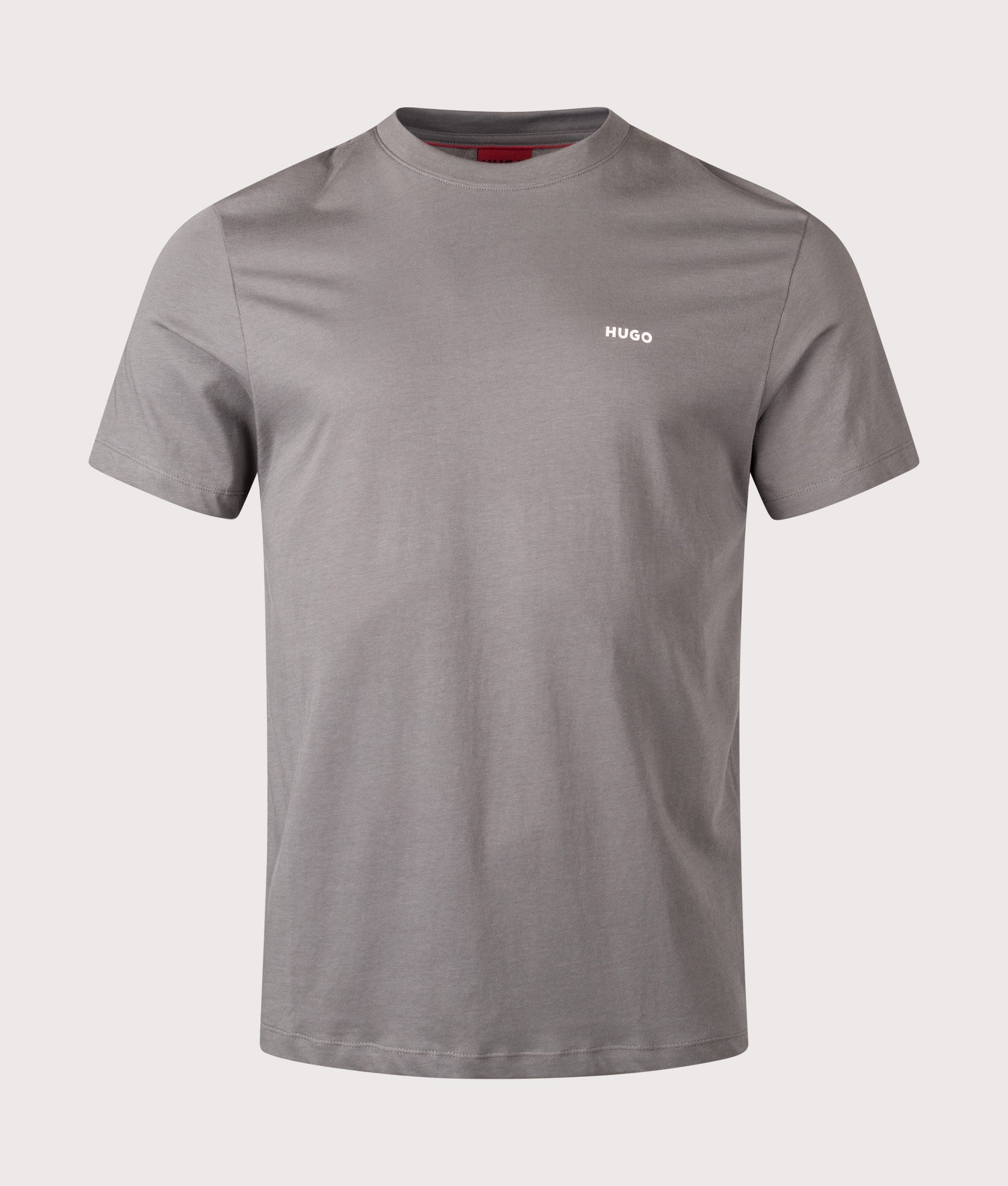 HUGO Dero222 T-Shirt in Dark Grey at EQVVS Menswear. Front shot.