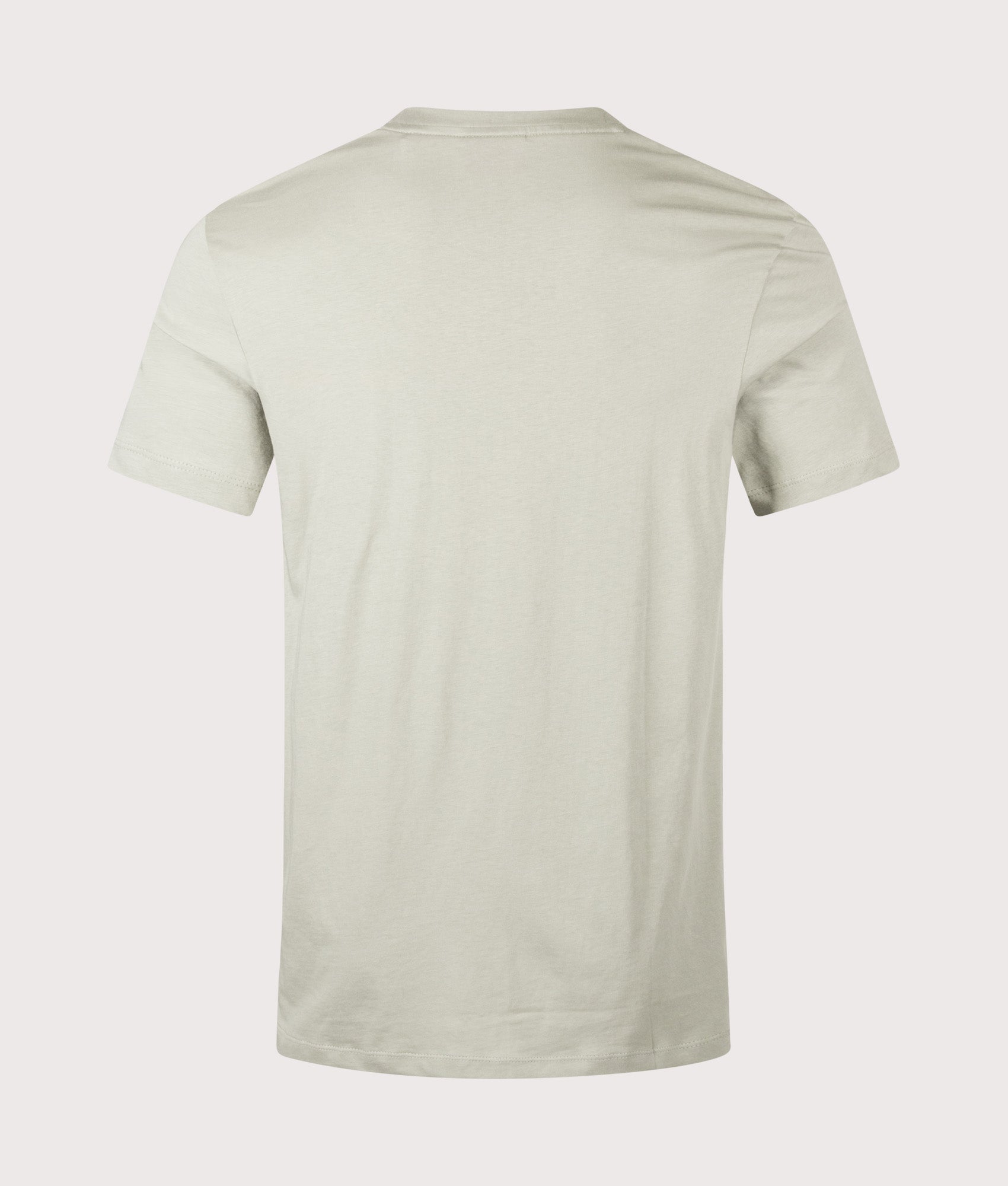 Dero222 T-Shirt in Light/Pastel Green by HUGO. Shot by EQVVS. Back shot.