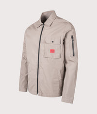 Zip Through Emmond Overshirt: 237 Light/Pastel Brown 