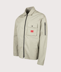 Emmond Zip Through Overshirt: 337 Light/Pastel Green 