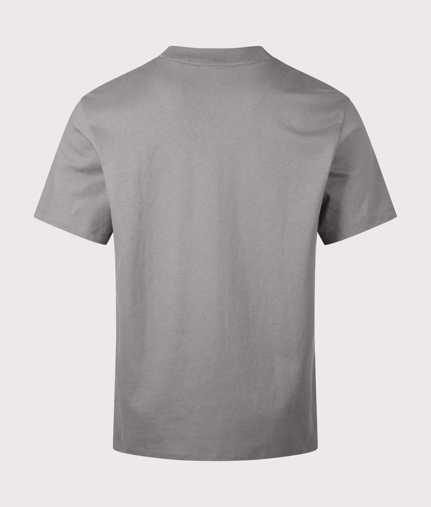 HUGO Relaxed Fit Dapolino T-Shirt in Dark Grey at EQVVS Menswear. Back shot.