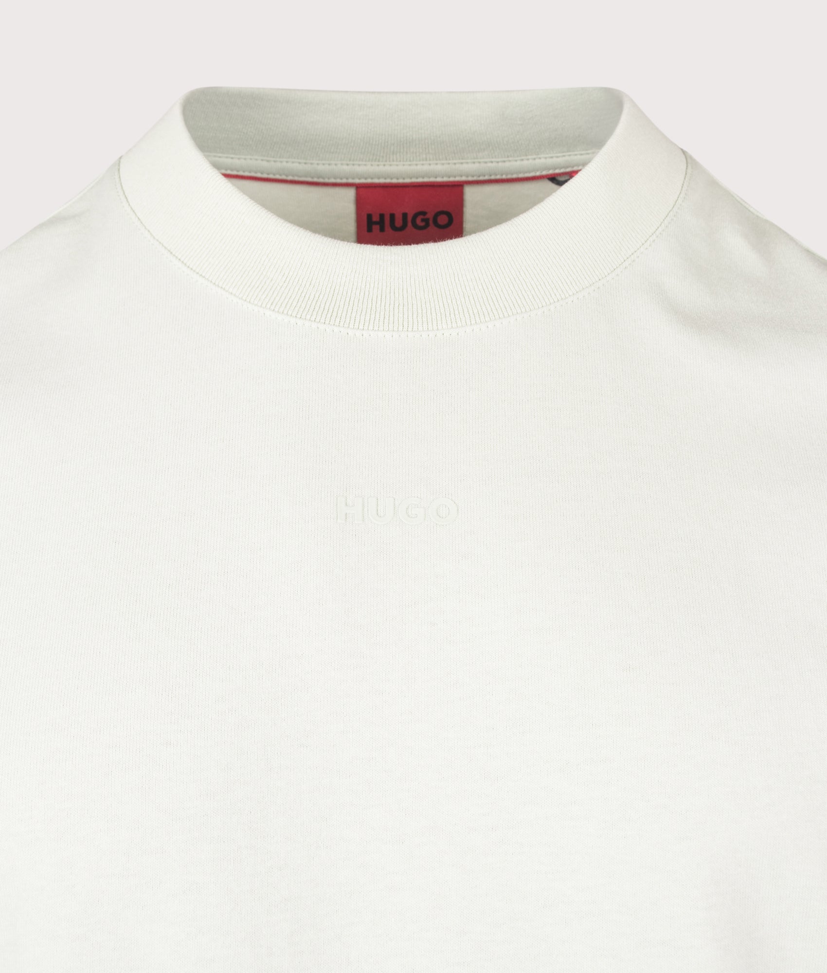 Relaxed Fit Dapolino T-Shirt in Light/Pastel Green by HUGO. Shot by EQVVS. Detail shot.