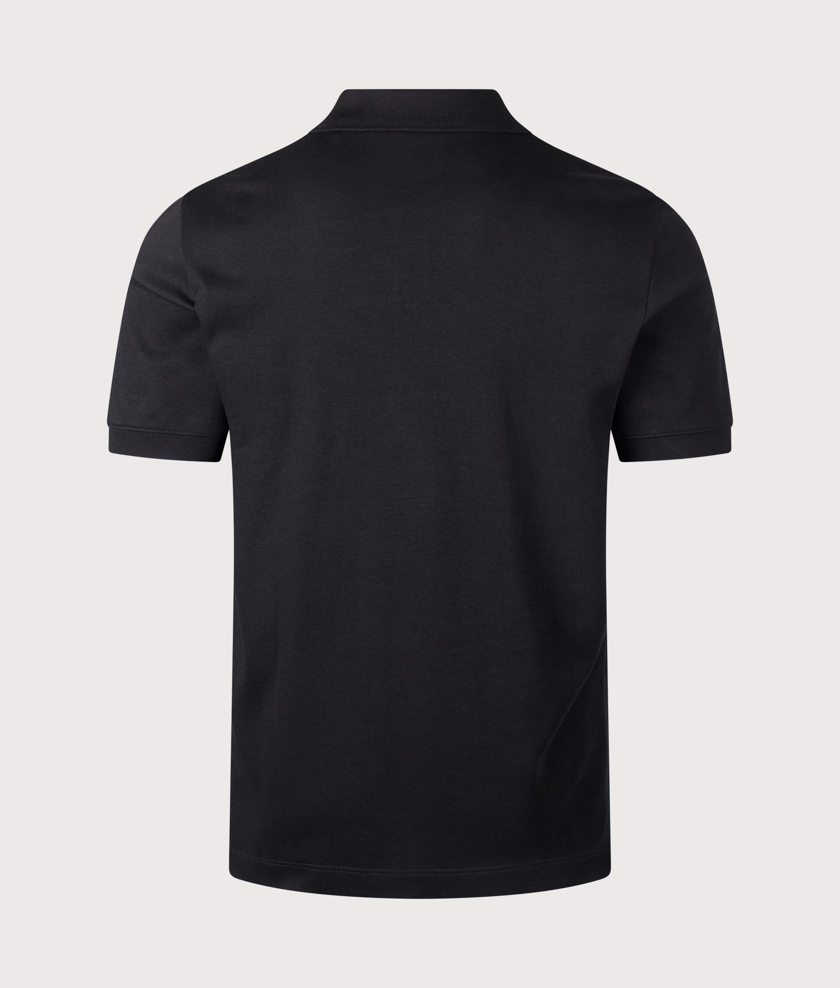 Dalomino Polo Shirt in Black by HUGO. Shot by EQVVS. Back shot.