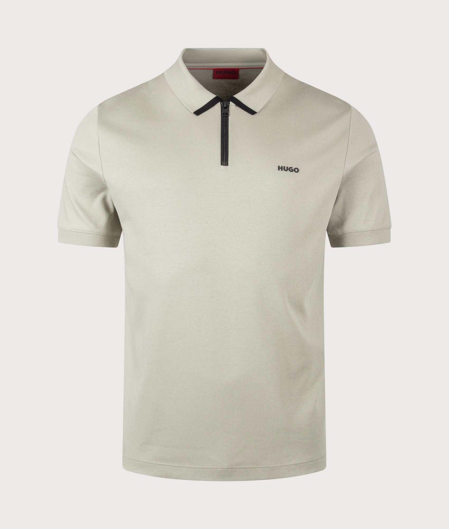 Dalomino Polo Shirt in Light/Pastel Green by HUGO. Shot by EQVVS. Front shot.
