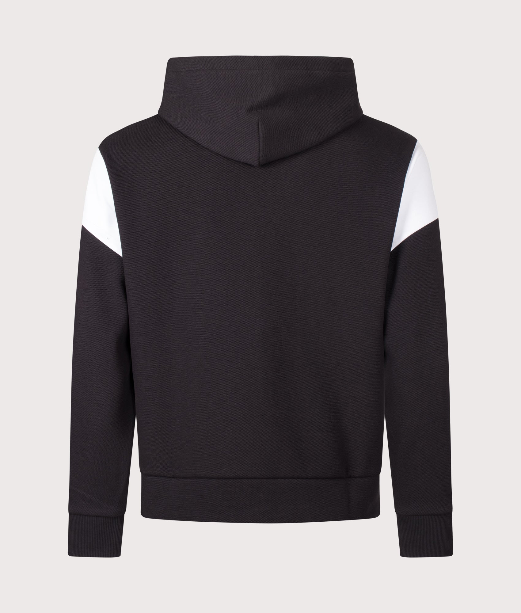  BOSS Union Saggy Hoodie in Black at EQVVS Menswear. Back shot.