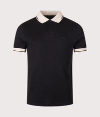 Slim Fit Network Paule Polo Shirt: 001 Black 