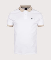 Slim Fit Network Paule Polo Shirt: 100 White 