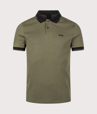 Slim Fit Network Paule Polo Shirt: 398 Open Green 