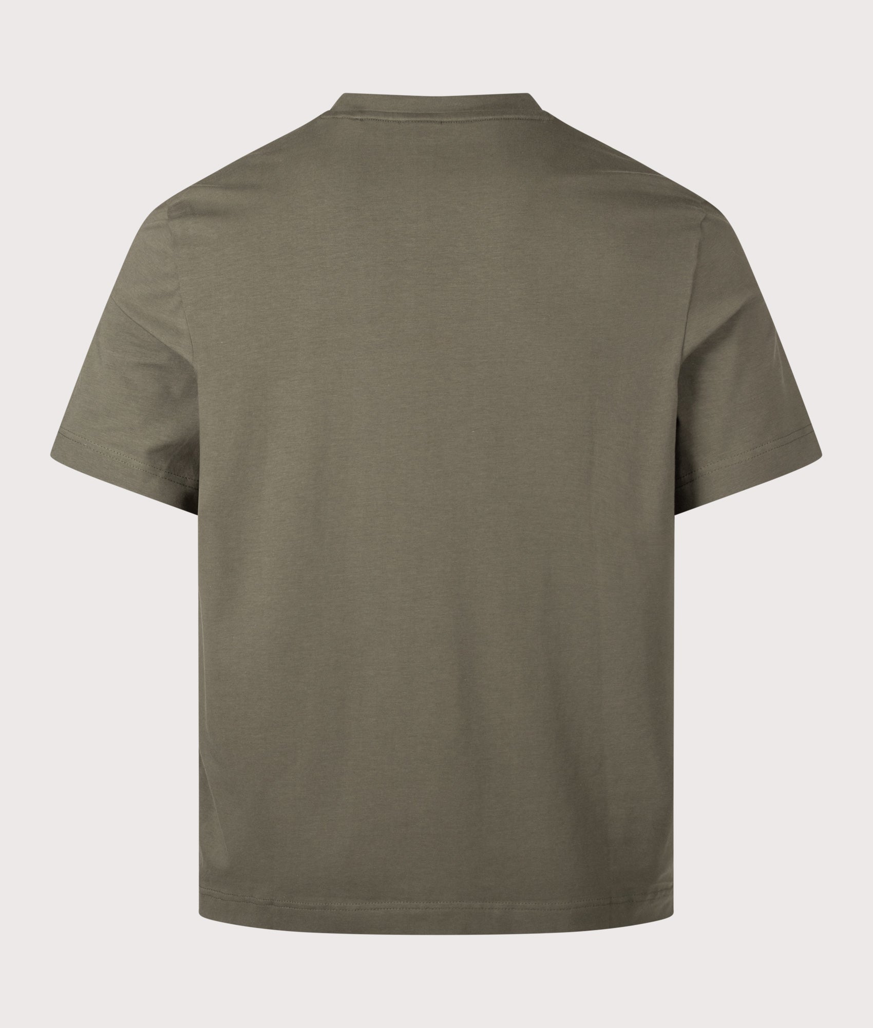 BOSS Relaxed Fit TChup T-Shirt in Bright Green at EQVVS Menswear. Back shot.