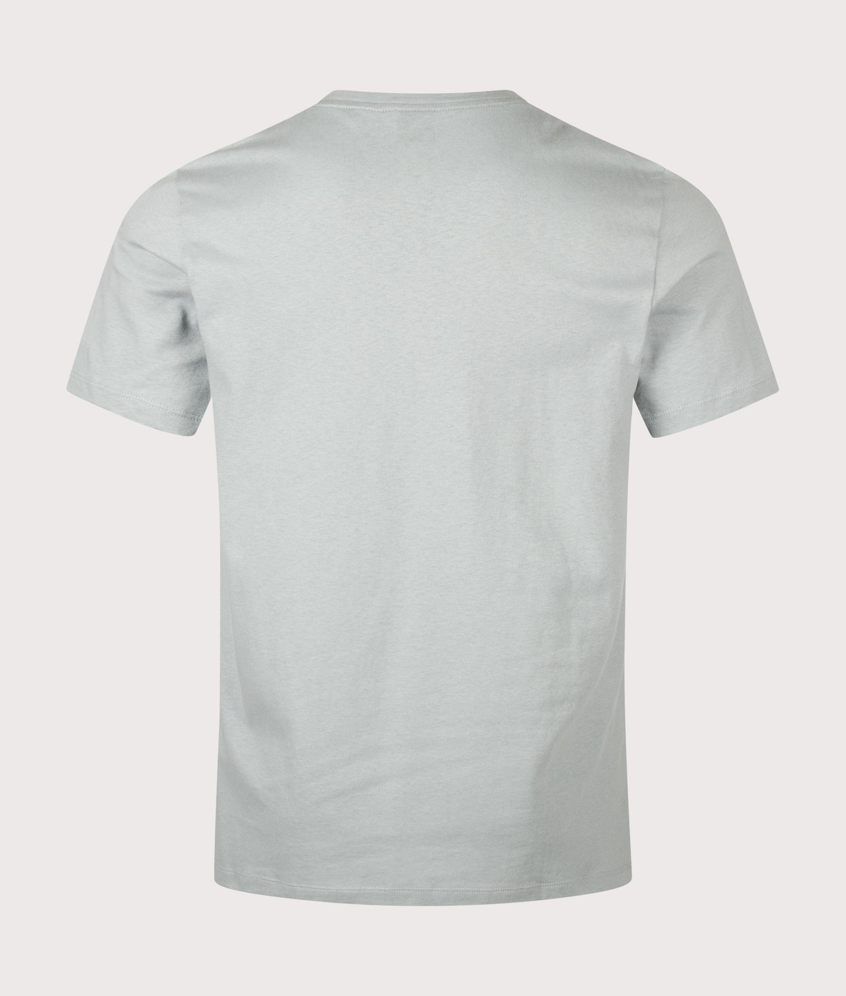 BOSS Regular Fit Tales T-Shirt in Open Grey at EQVVS Menswear. Back shot.