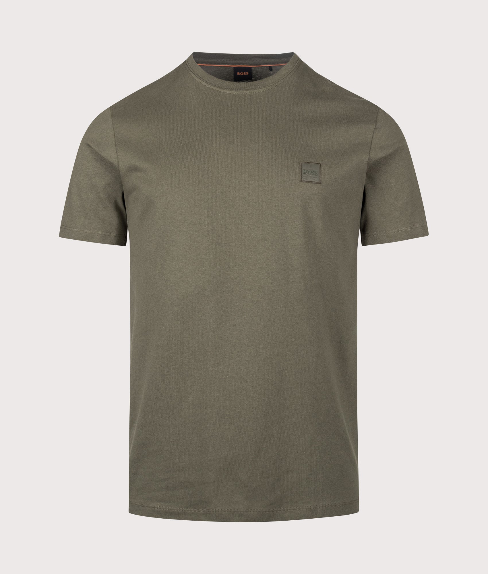 BOSS Tales T-Shirt in Bright Green at EQVVS Menswear. Front shot.