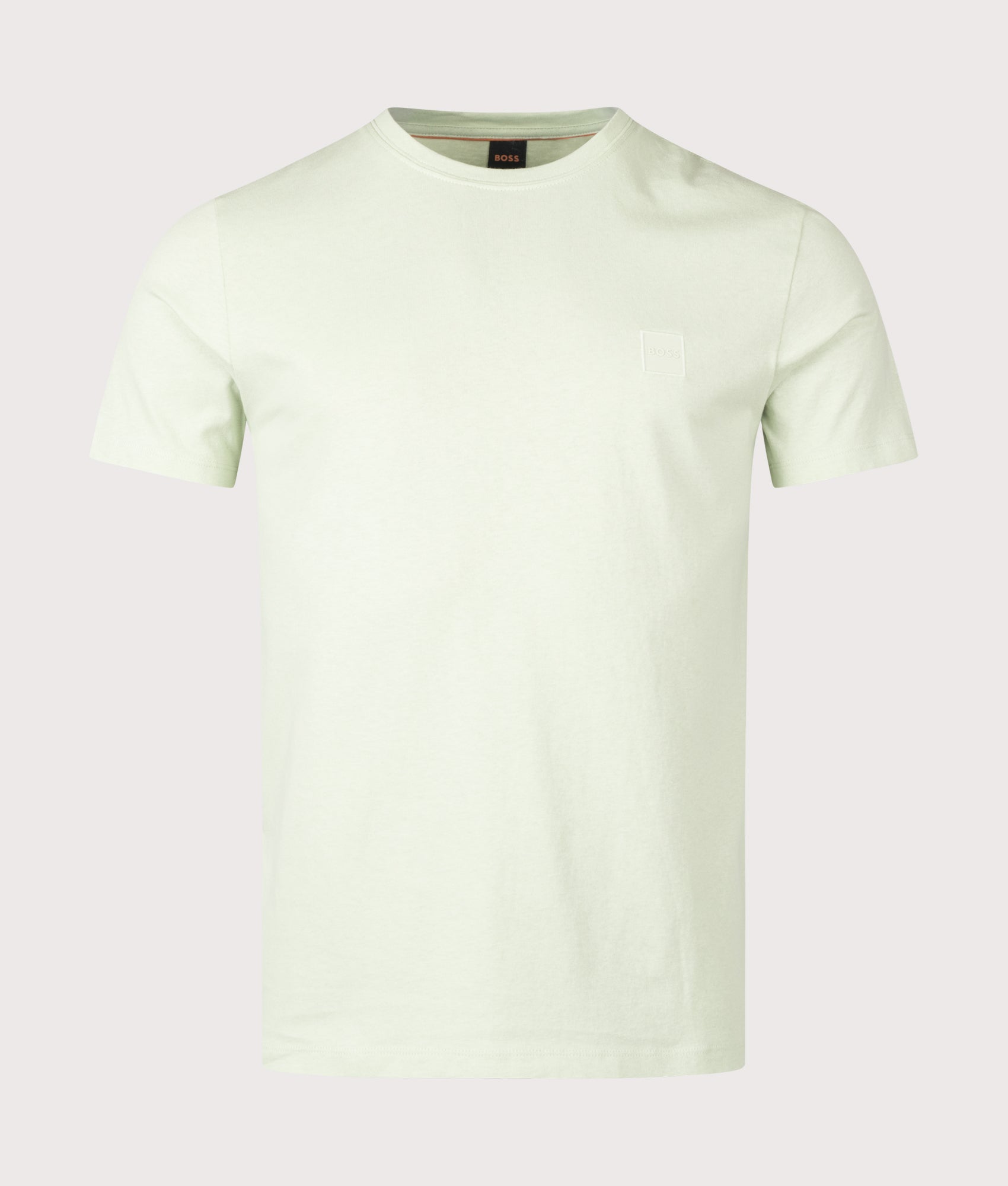 BOSS Tales T-Shirt in Open Green at EQVVS Menswear. Front shot.