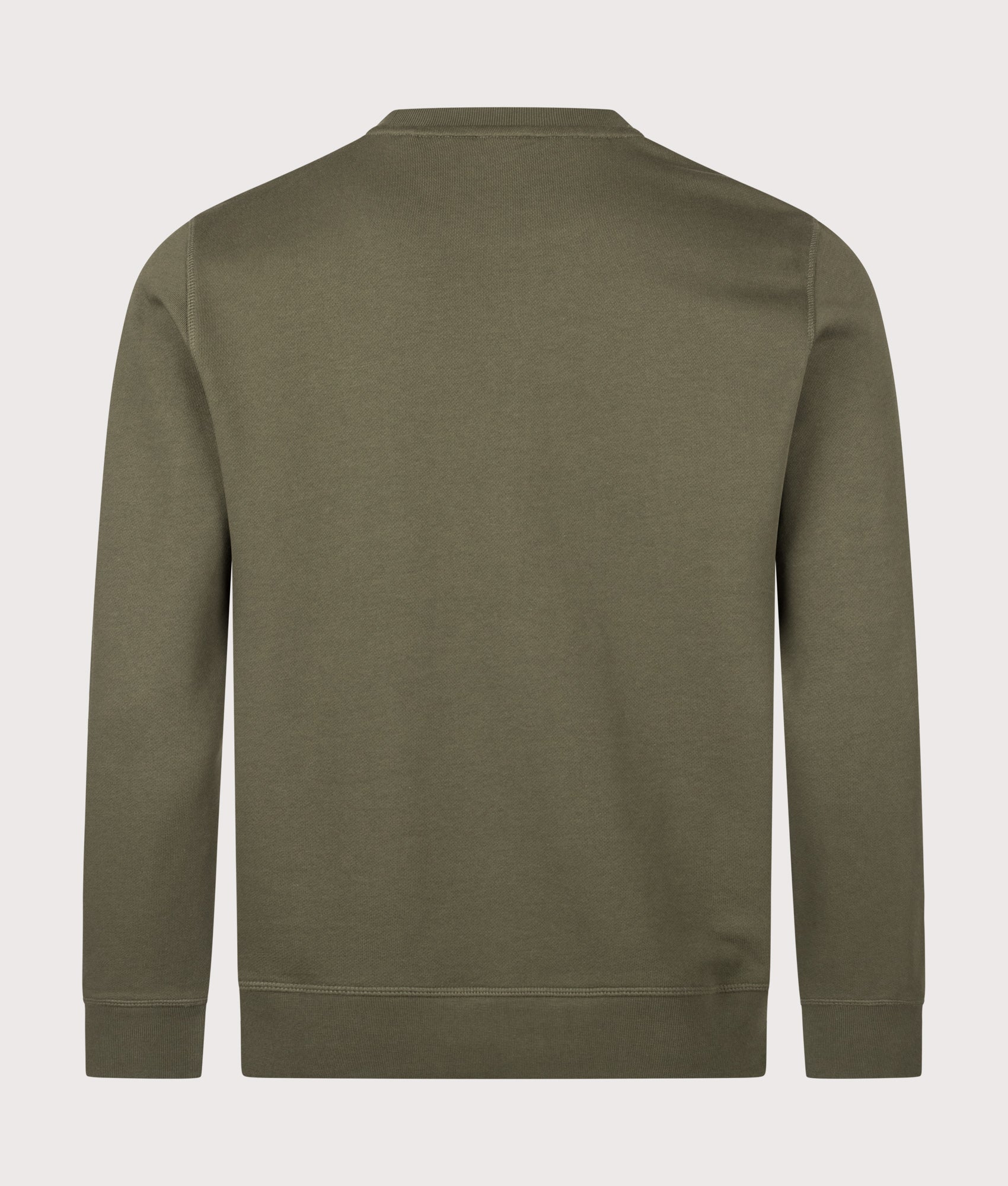 BOSS Westart Sweatshirt in Bright Green at EQVVS Menswear. Back shot.