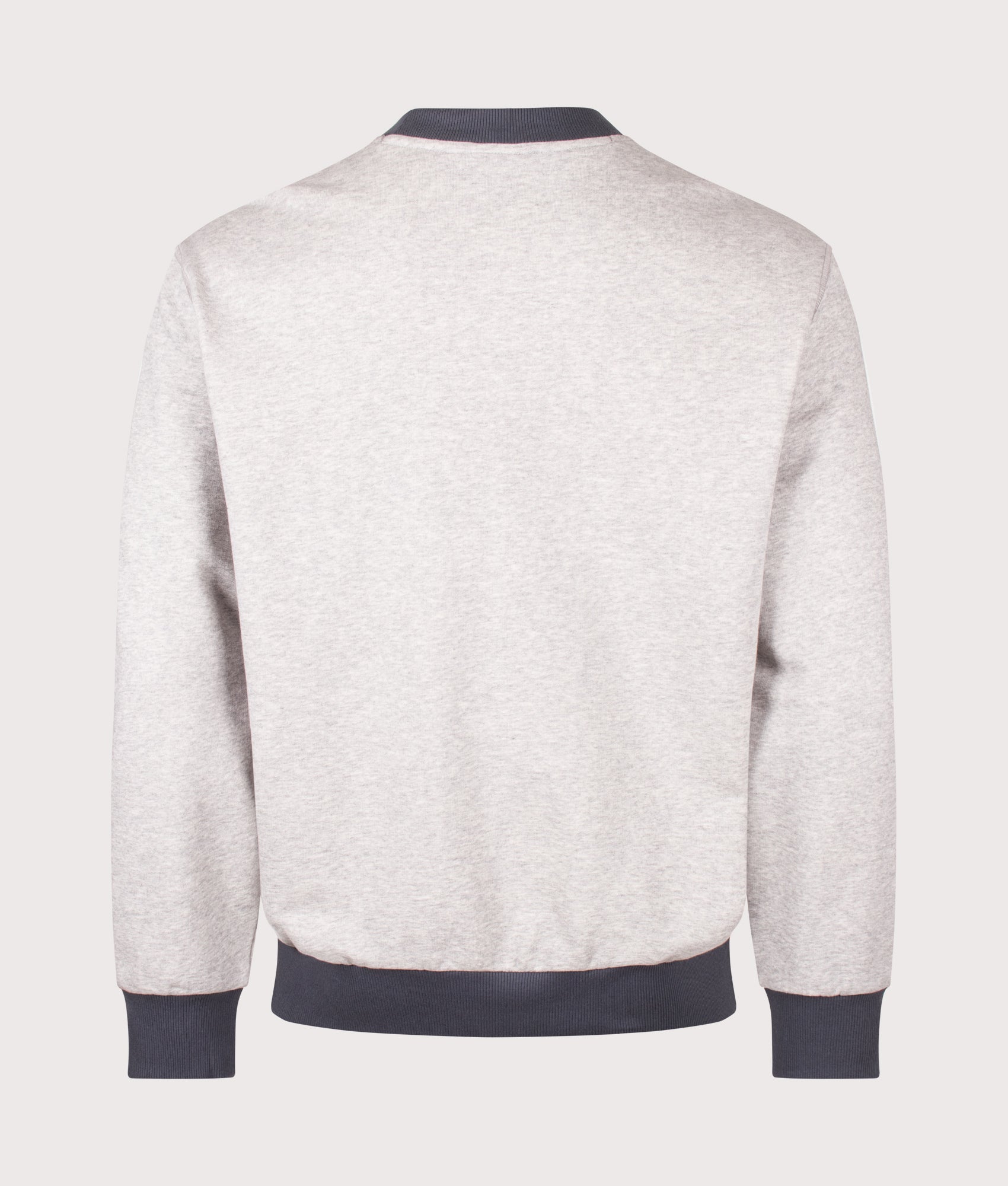 BOSS We Edge Sweatshirt in Open Grey at EQVVS Menswear. Back shot.