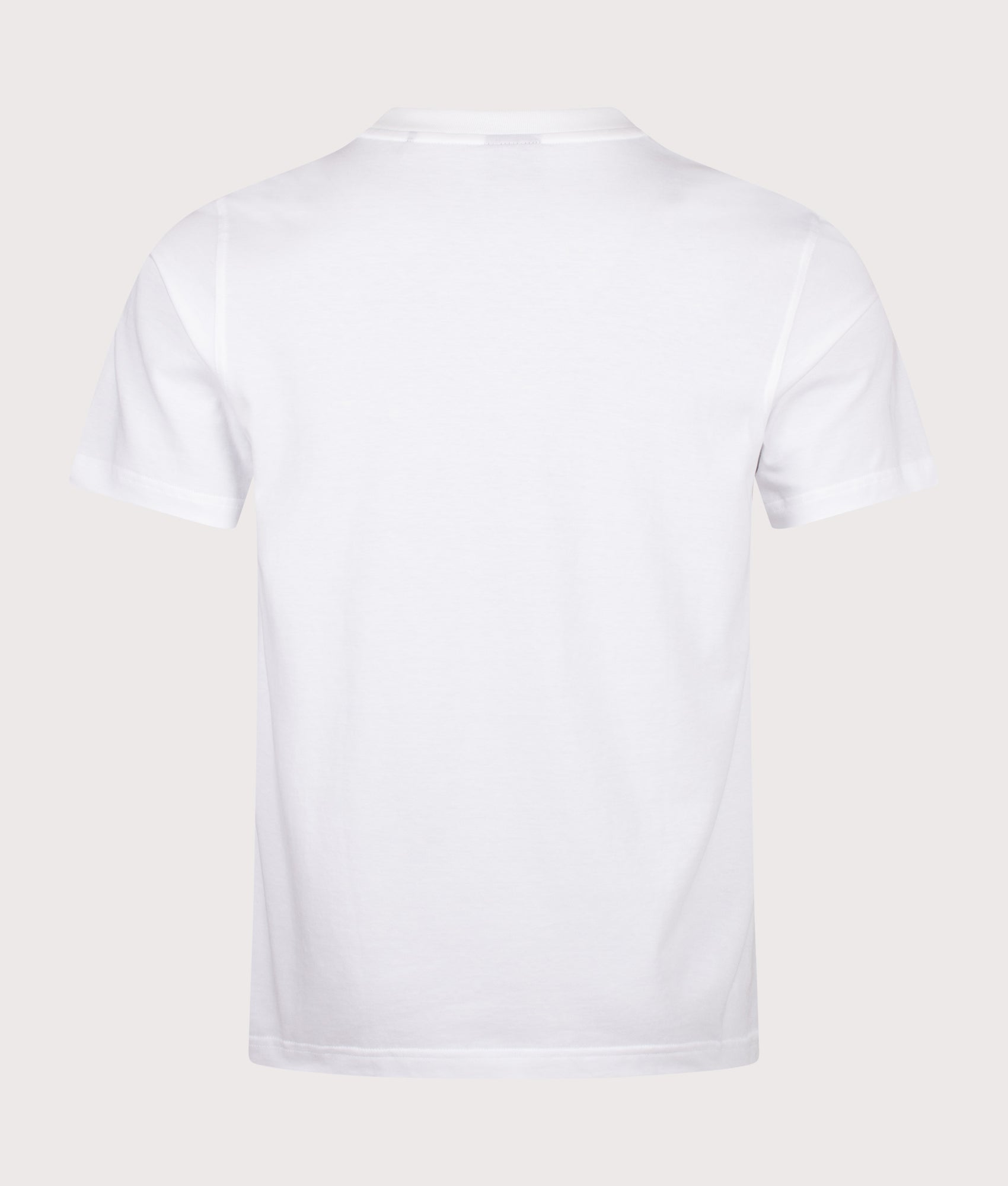 BOSS Te Blueprint T-Shirt in White at EQVVS Menswear. Back shot.