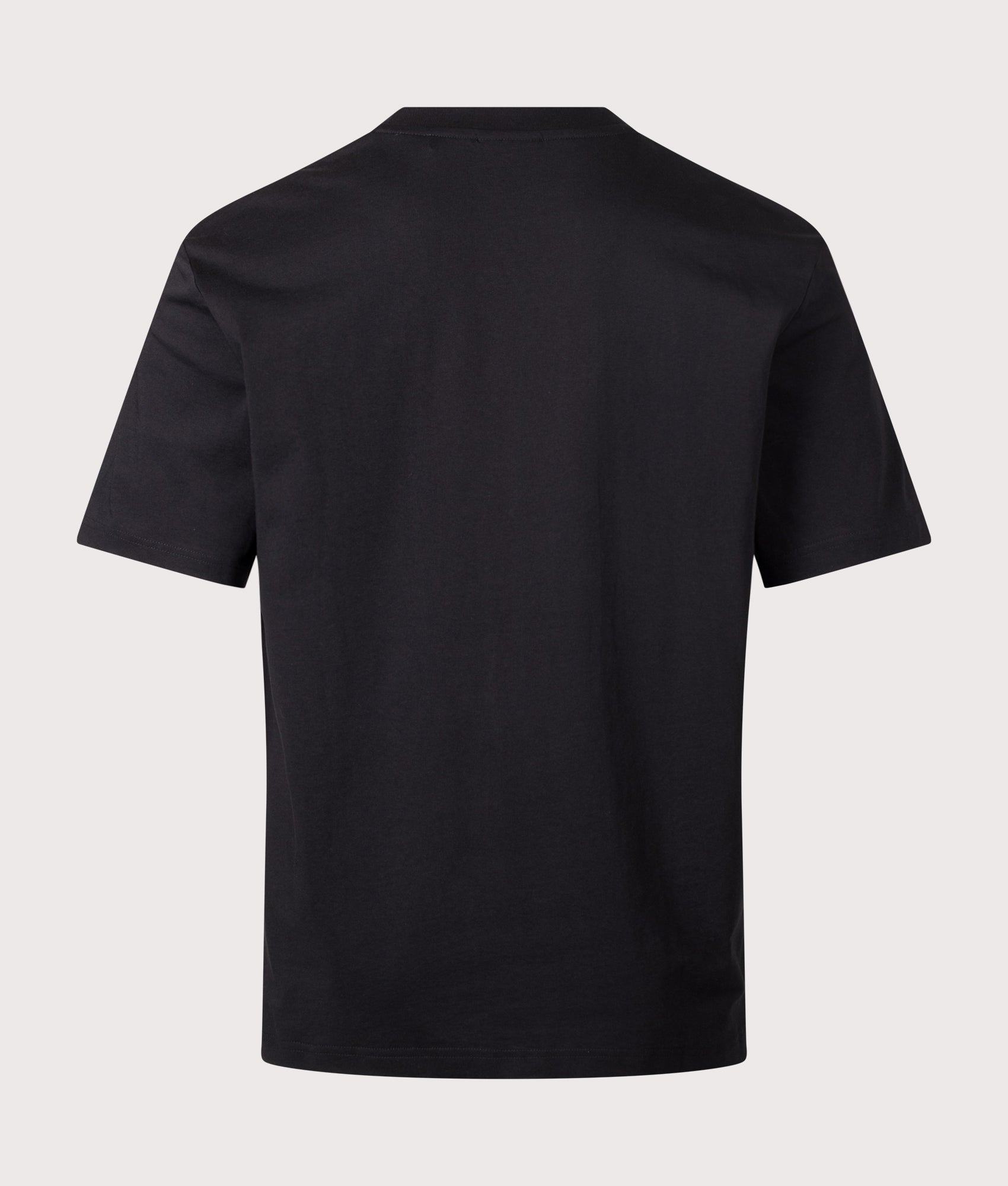 HUGO Relaxed Fit Darise T-Shirt in Black at EQVVS Menswear. Back shot.