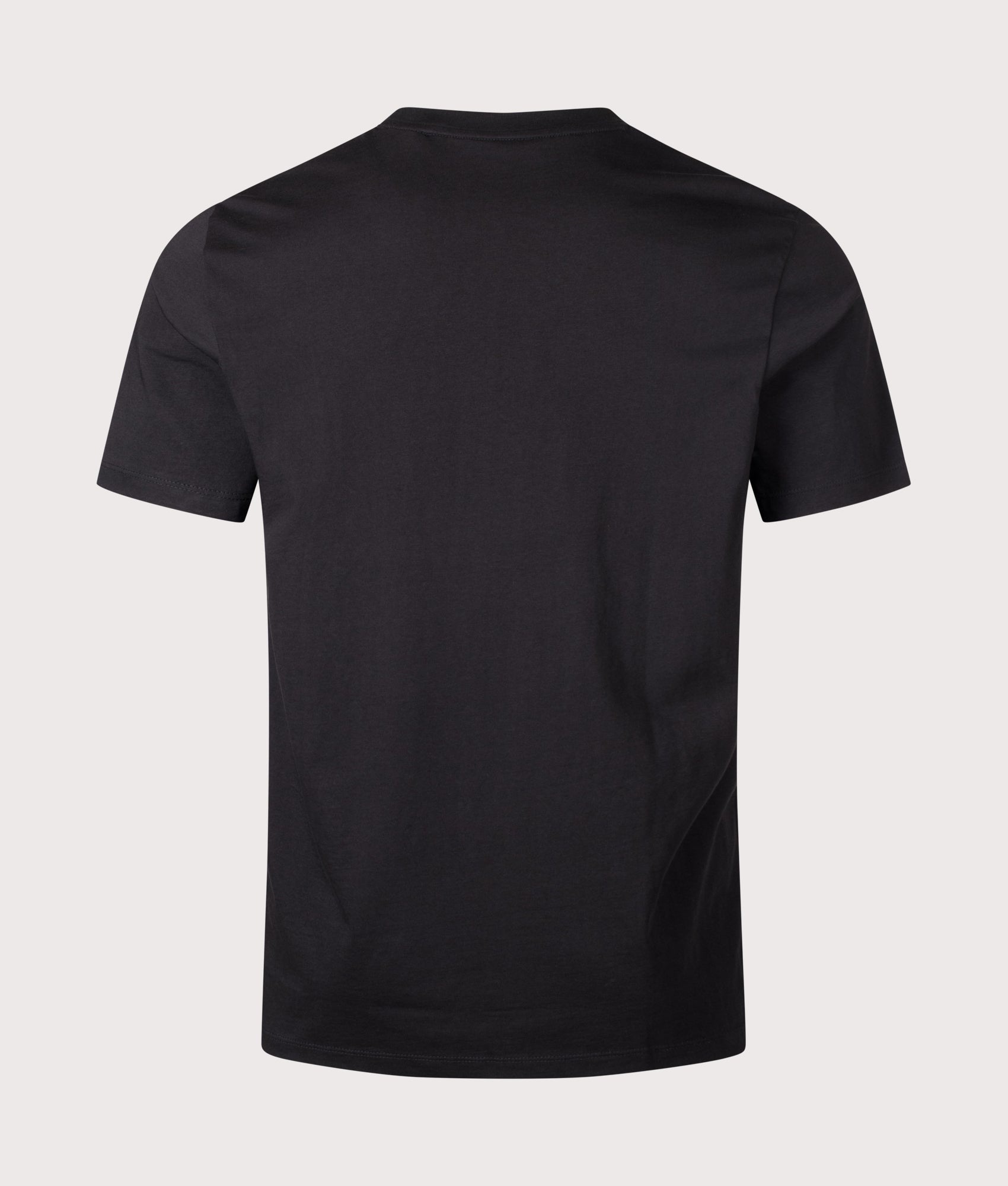 HUGO Regular Fit Durectee T-Shirt in Black at EQVVS Menswear. Back shot.