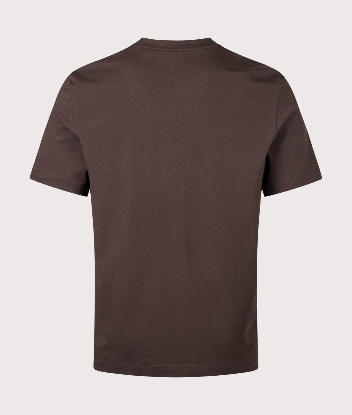 BOSS Relaxed Fit TChup T-Shirt in Dark Brown at EQVVS Menswear. Back shot.