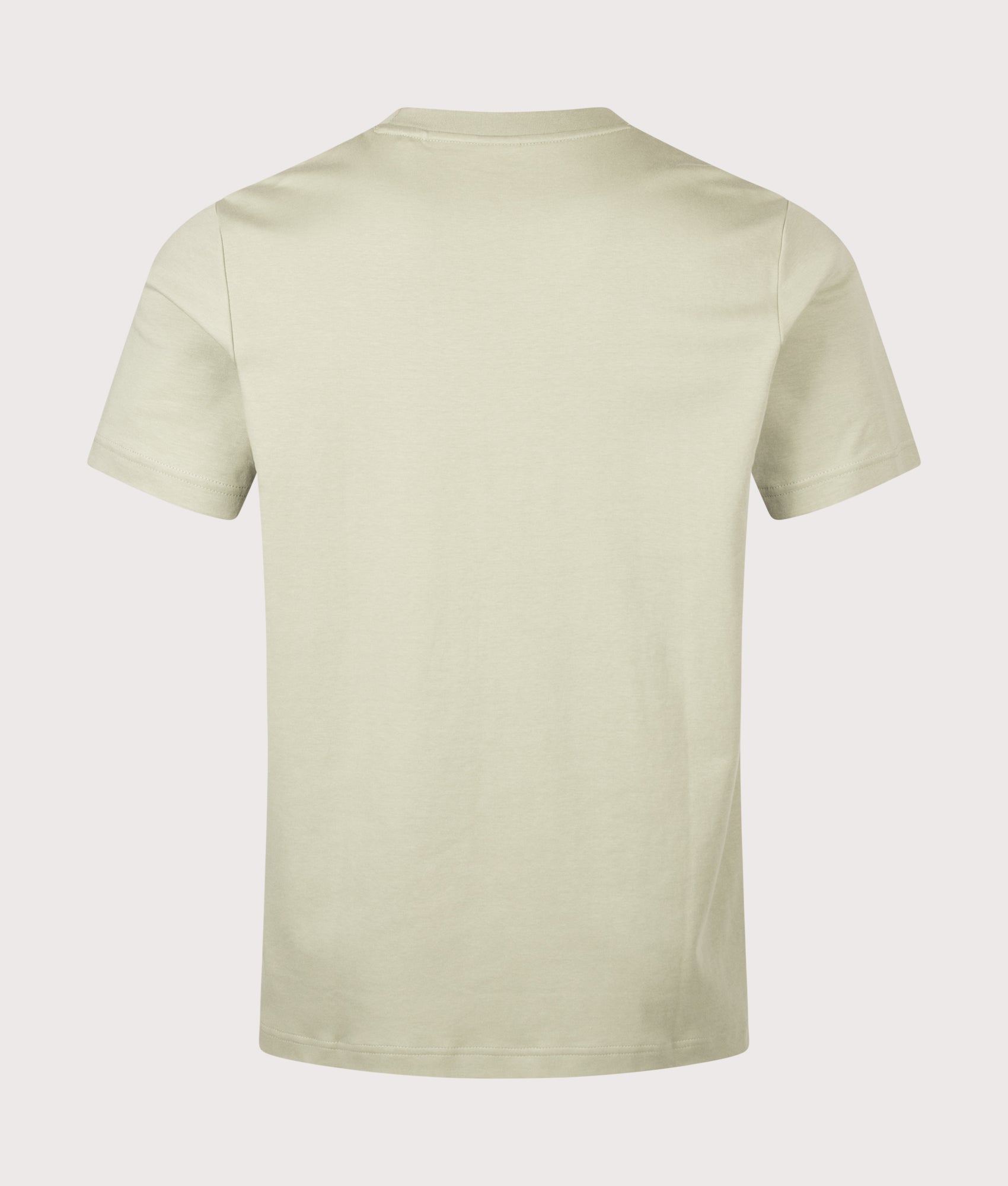 BOSS Regular Fit Te Interlock T-Shirt in Open Green at EQVVS Menswear. Back shot.