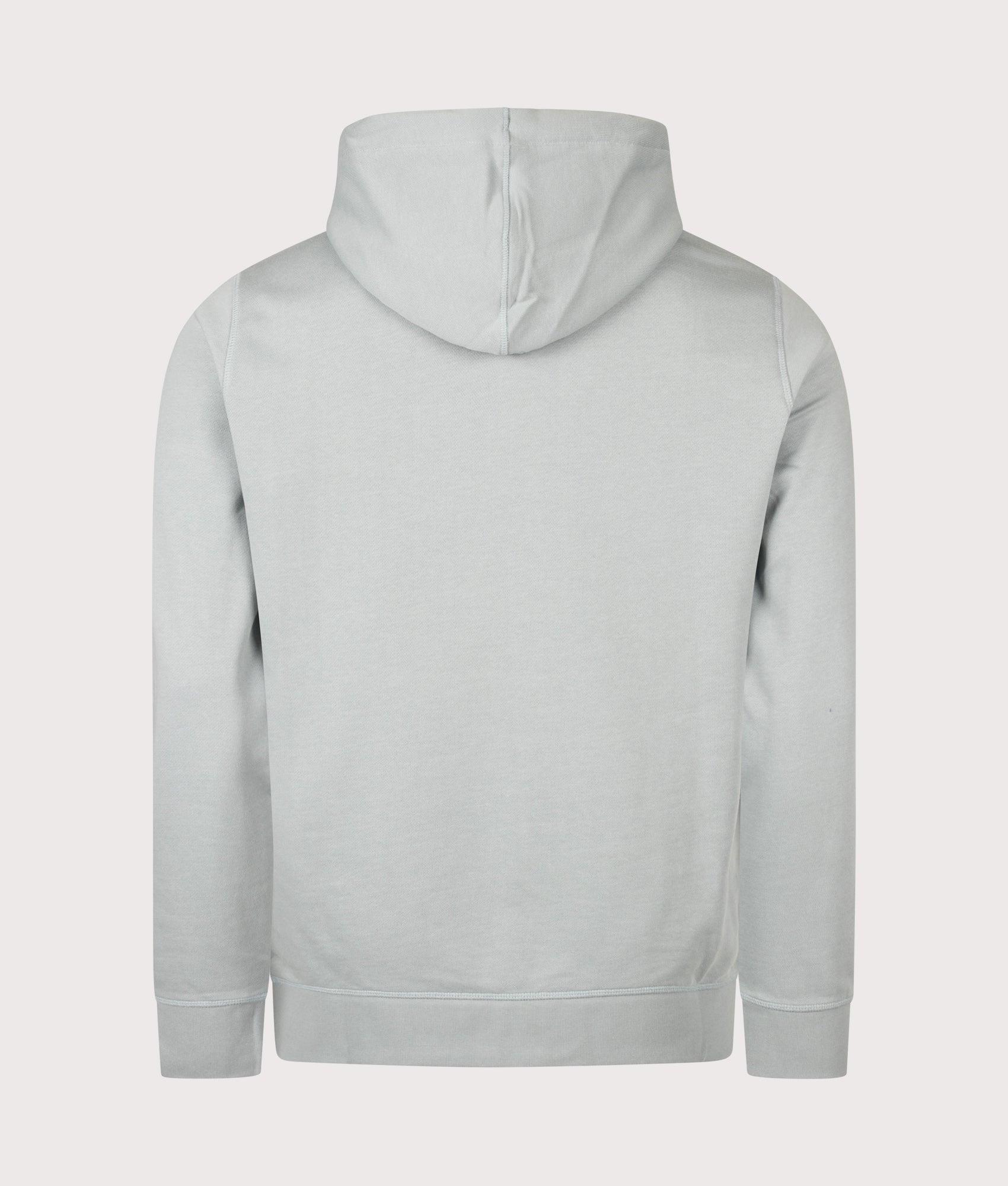 BOSS Wetalk Hoodie in Open Grey at EQVVS Menswear. Back shot.