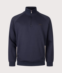 Regular Fit Sense Quarter Zip Sweatshirt: 403 Dark Blue 