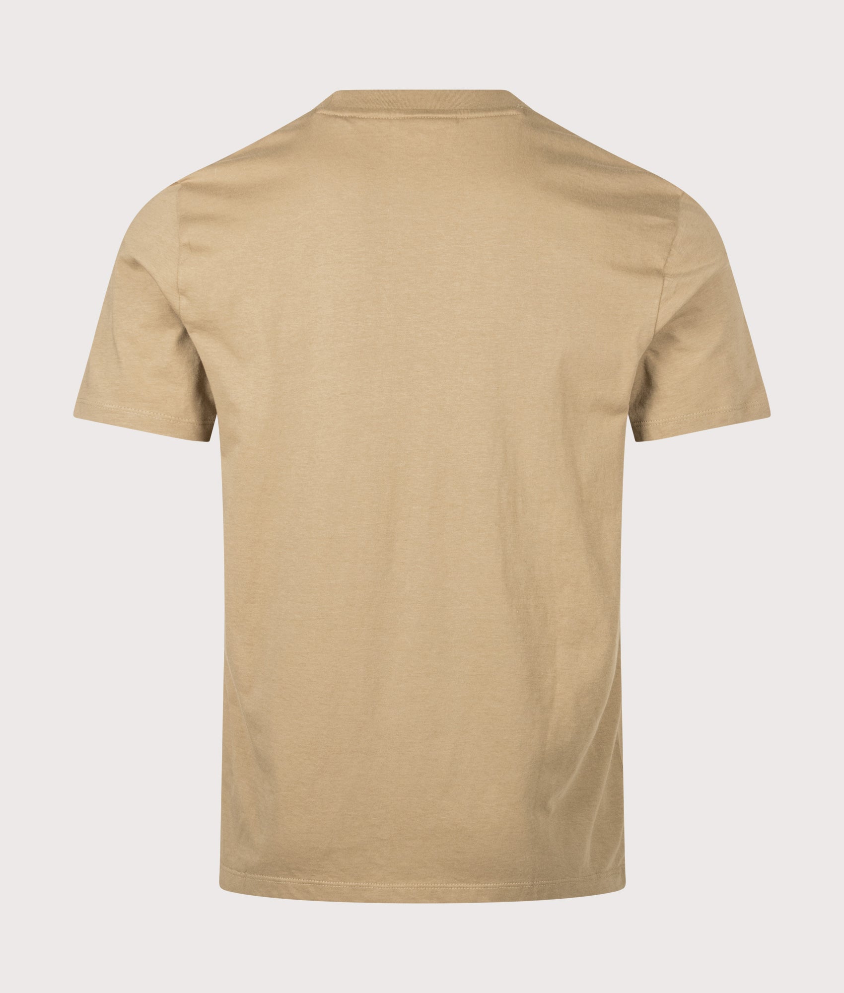 HUGO Dulivio T-Shirt in Beige Overflow at EQVVS Menswear. Back shot.