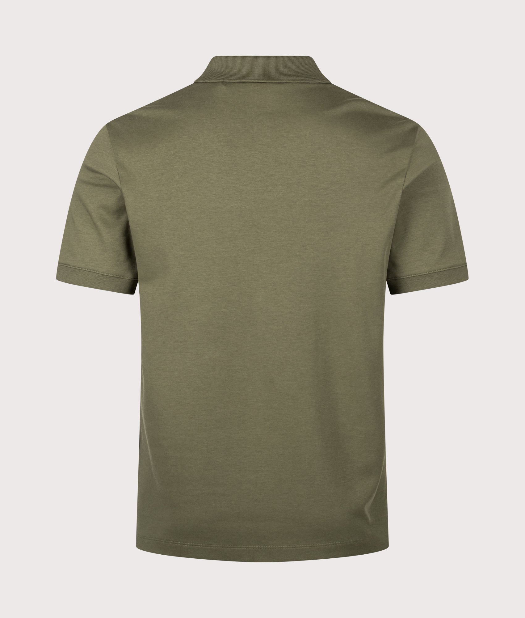 HUGO Dalomino Polo Shirt in Open Green at EQVVS Menswear. Back shot.
