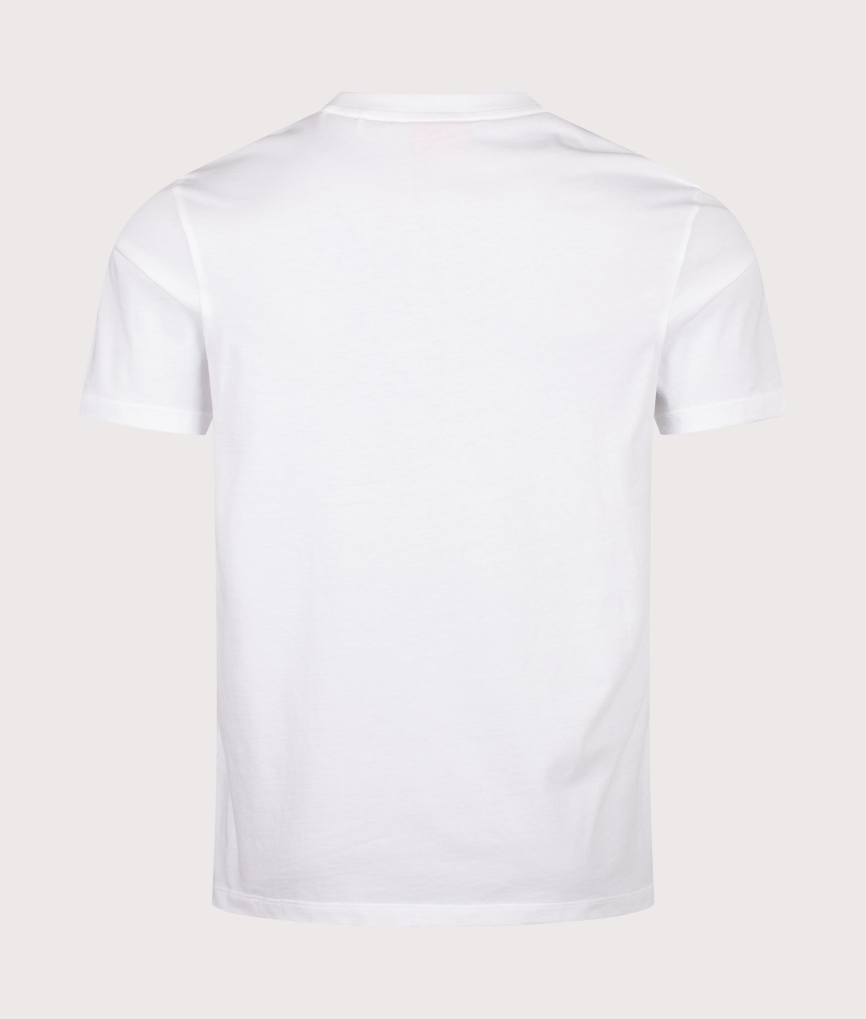 HUGO Dulivio U263 T-Shirt in White at EQVVS Menswear. Back shot.