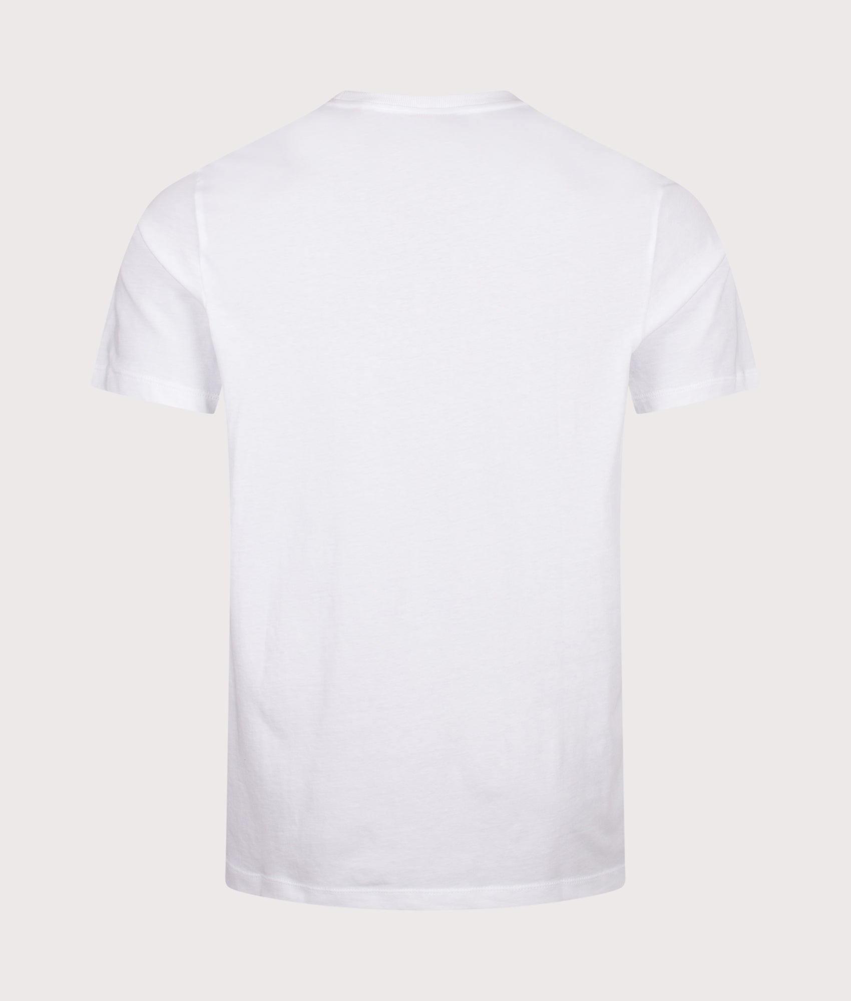 HUGO Regular Fit Dorosi T-Shirt in White at EQVVS Menswear. Back shot.