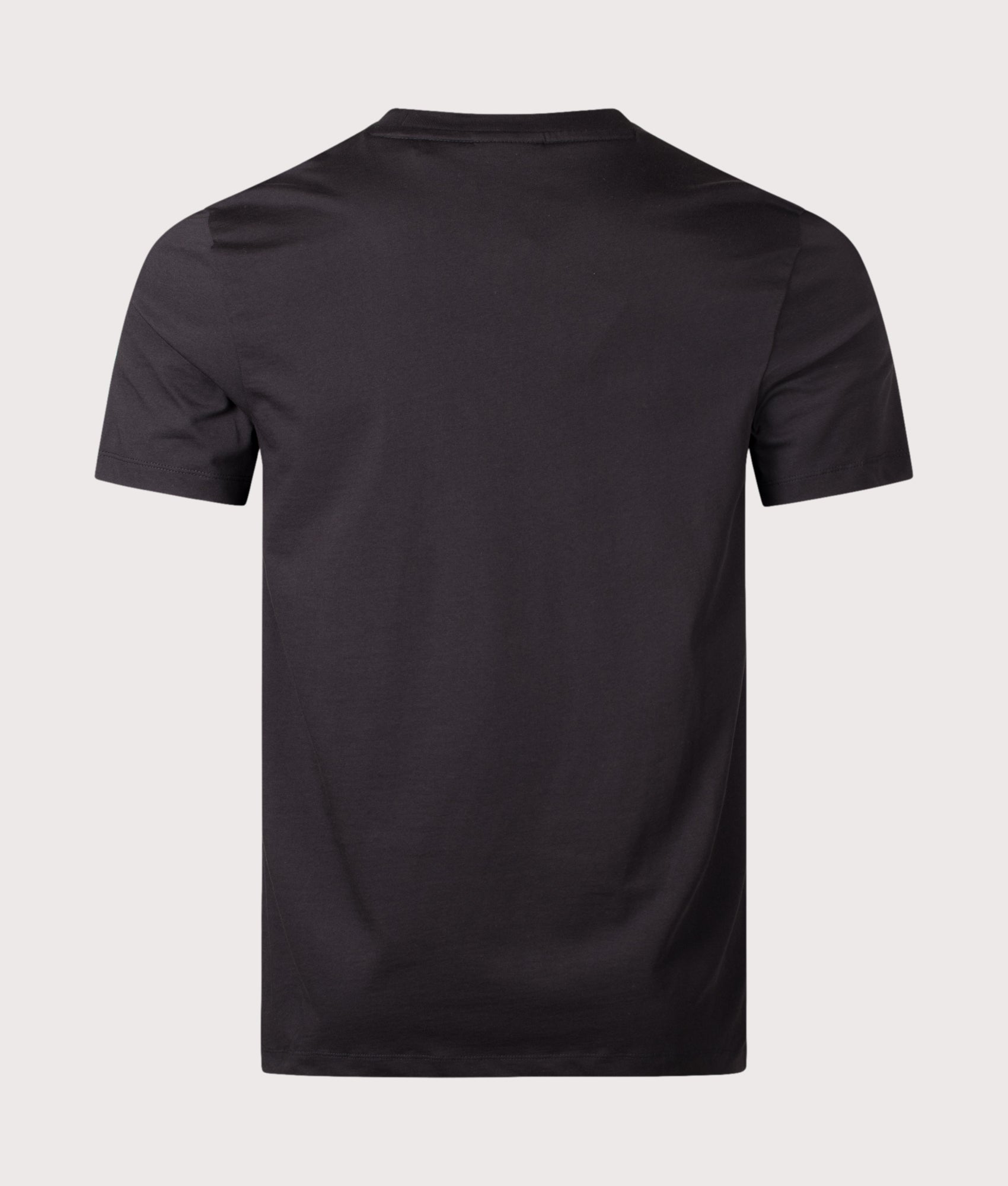 HUGO Regular Fit Diflow T-Shirt in Black at EQVVS Menswear. Back shot.
