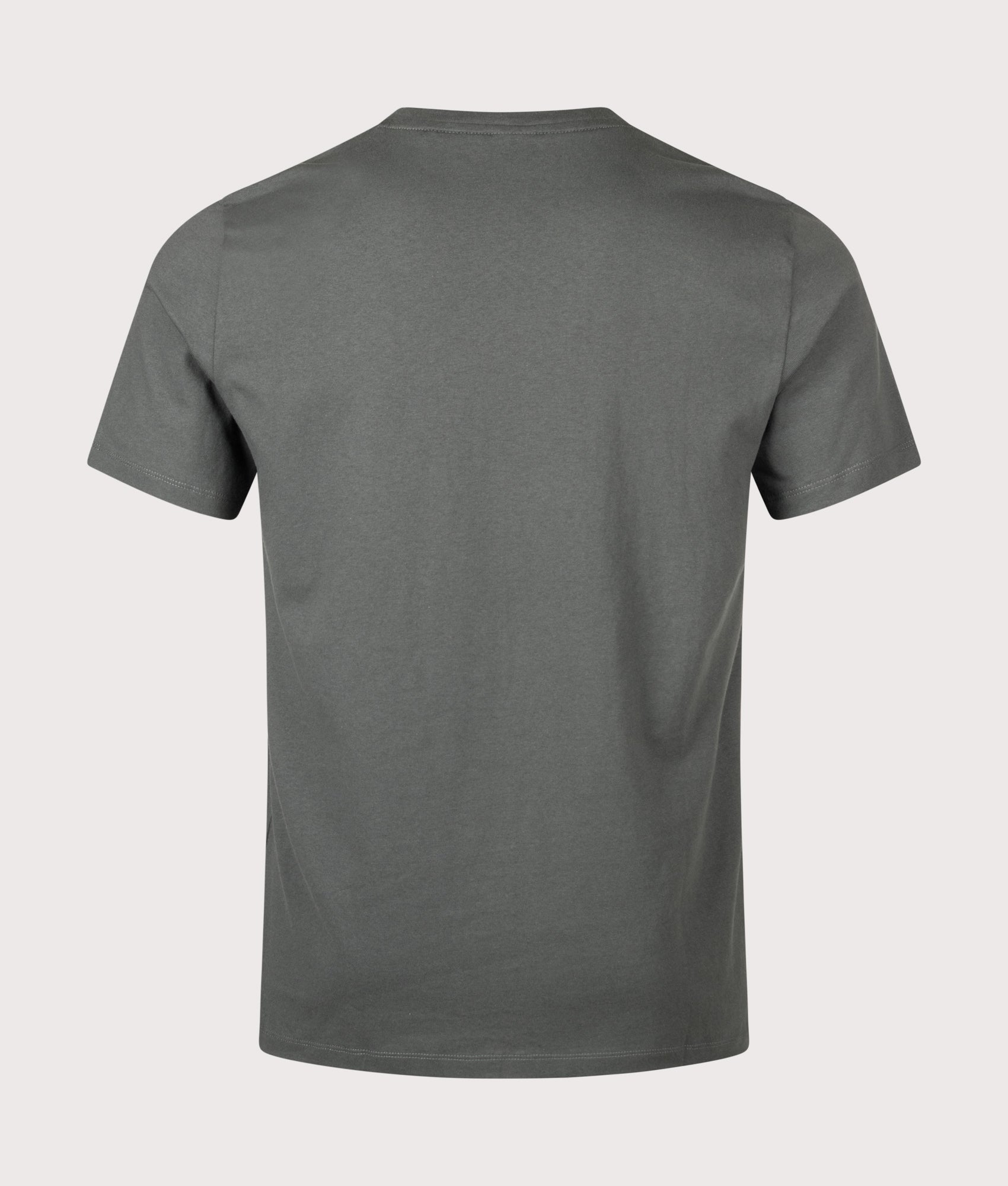 BOSS Regular Fit Tales T-Shirt in Open Green at EQVVS Menswear. Back shot.