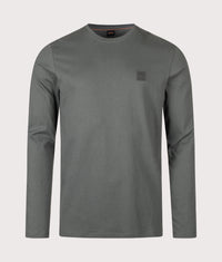 Regular Fit Long Sleeve Tacks T-Shirt: 377 Open Green 