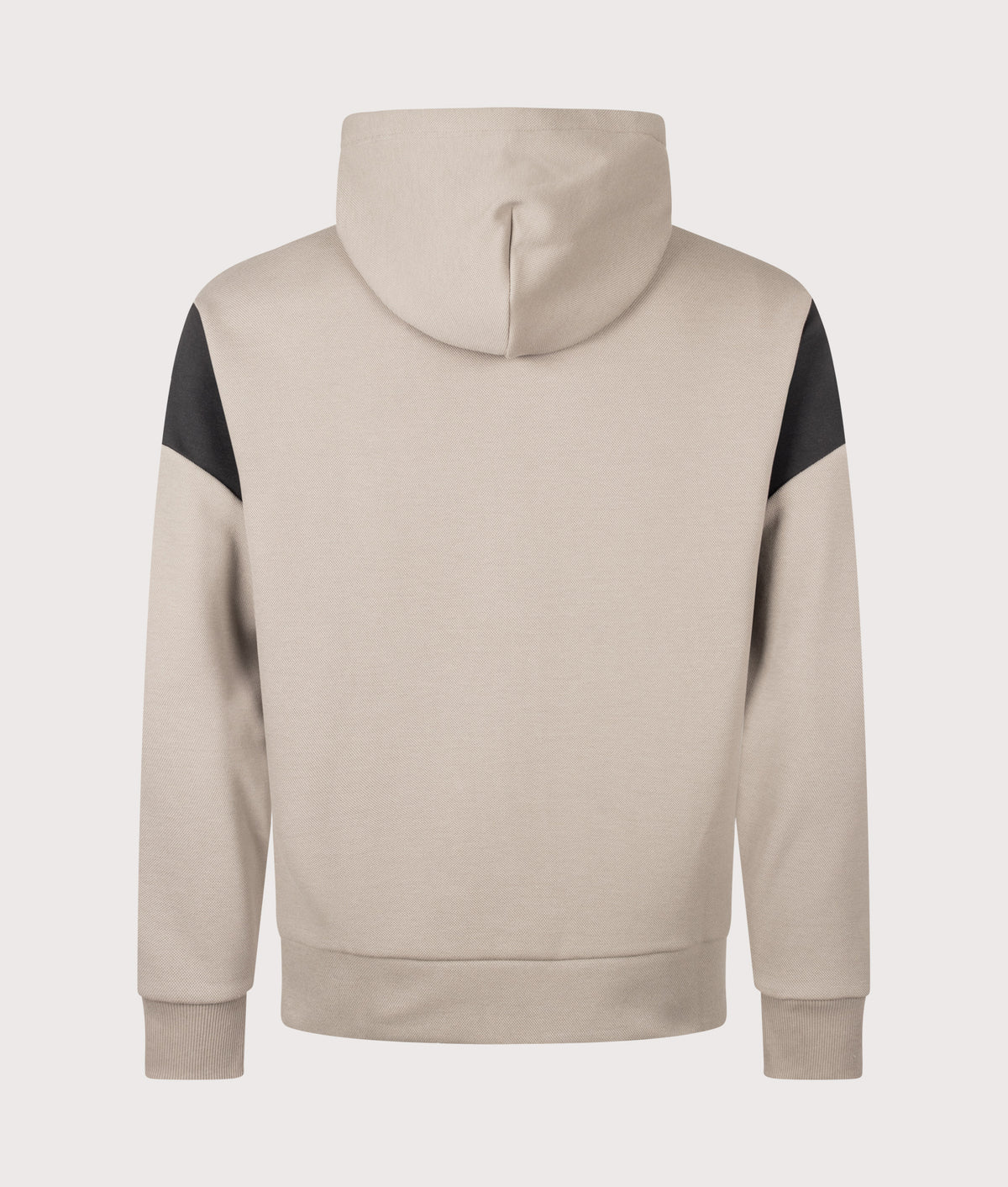 BOSS Regular Fit Union Saggy Hoodie in Light/Pastel Green at EQVVS Menswear. Back shot.