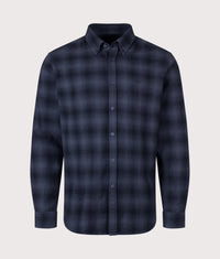 Regular Fit Rickert M Plaid Shirt: 404 Dark Blue 