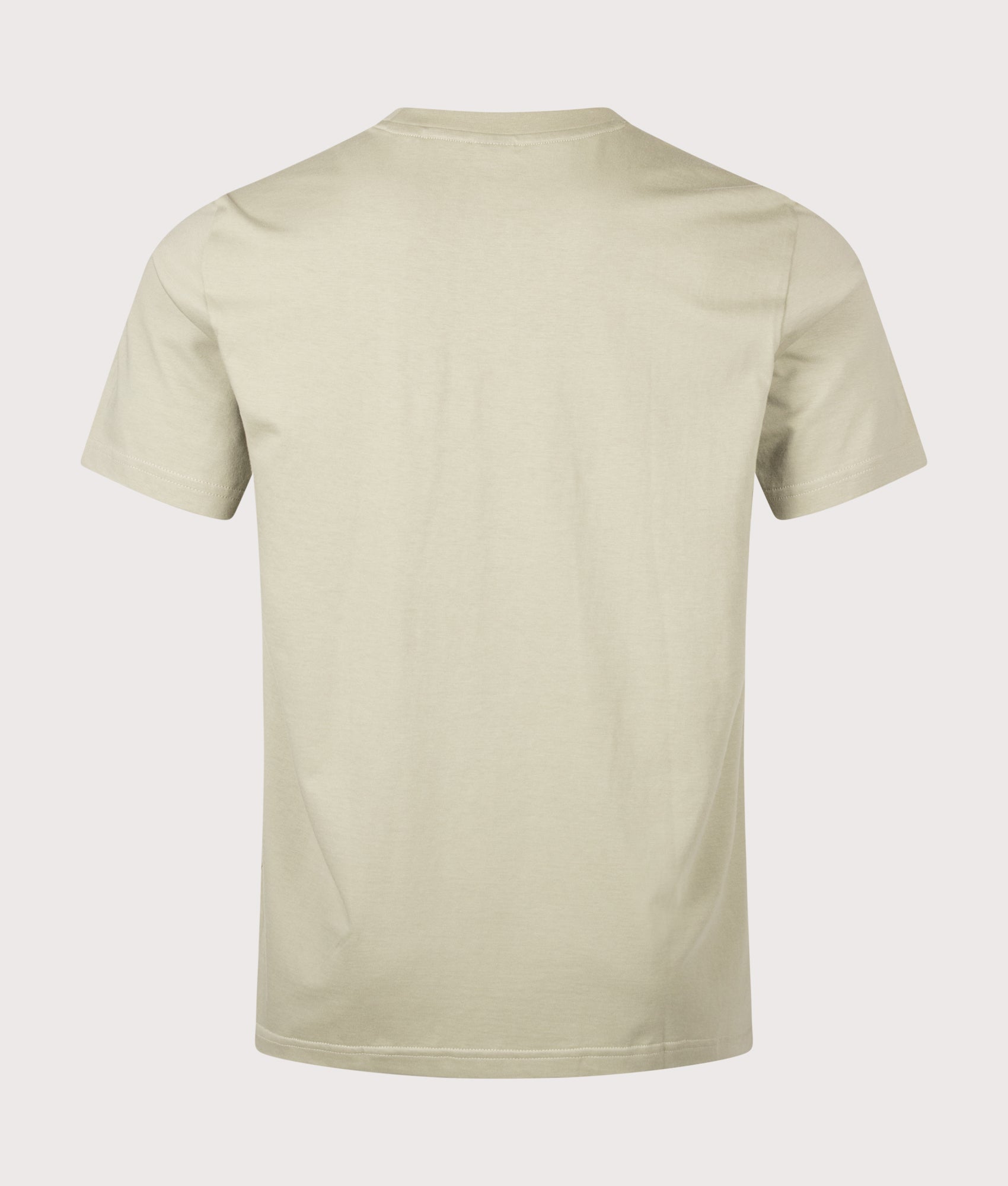 BOSS Regular Fit Te Footprint T-Shirt in Open Green at EQVVS Menswear. Back shot.