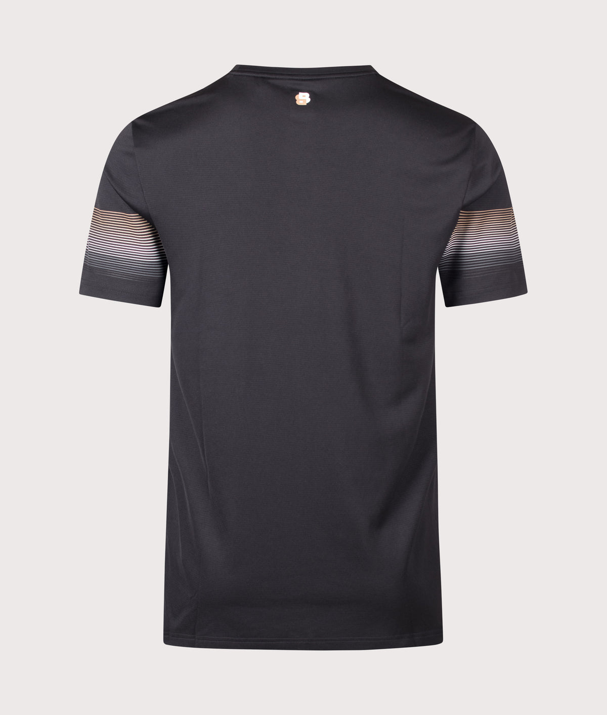 BOSS Slim Fit TOC Court 2 T-shirt in Black at EQVVS Menswear. Back shot.