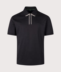 Regular Fit PL Cord Paddy Polo Shirt: 001 Black 