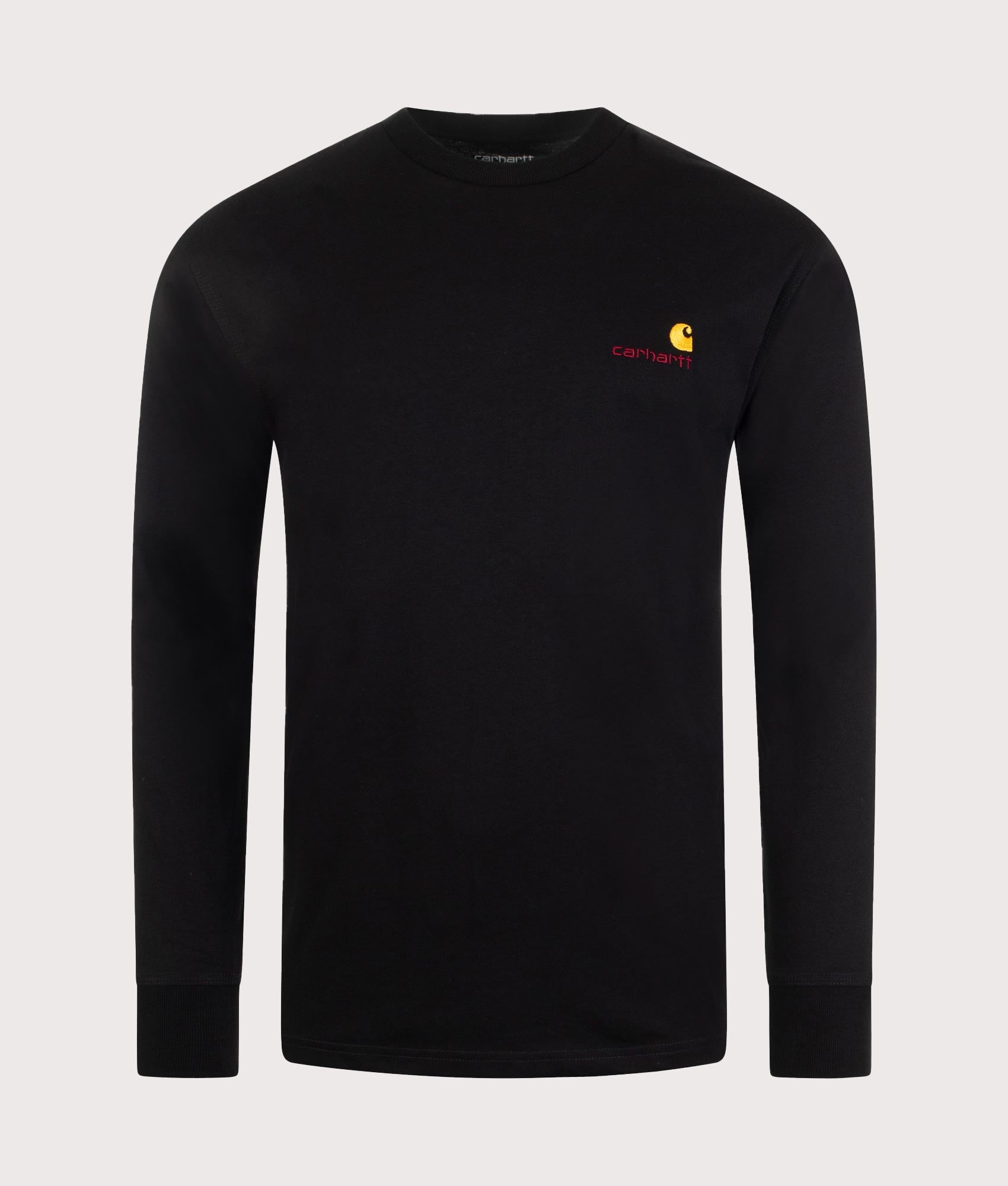 Relaxed-Fit-Long-Sleeve-American-Script-T-Shirt-Black-Carhartt-WIP-EQVVS