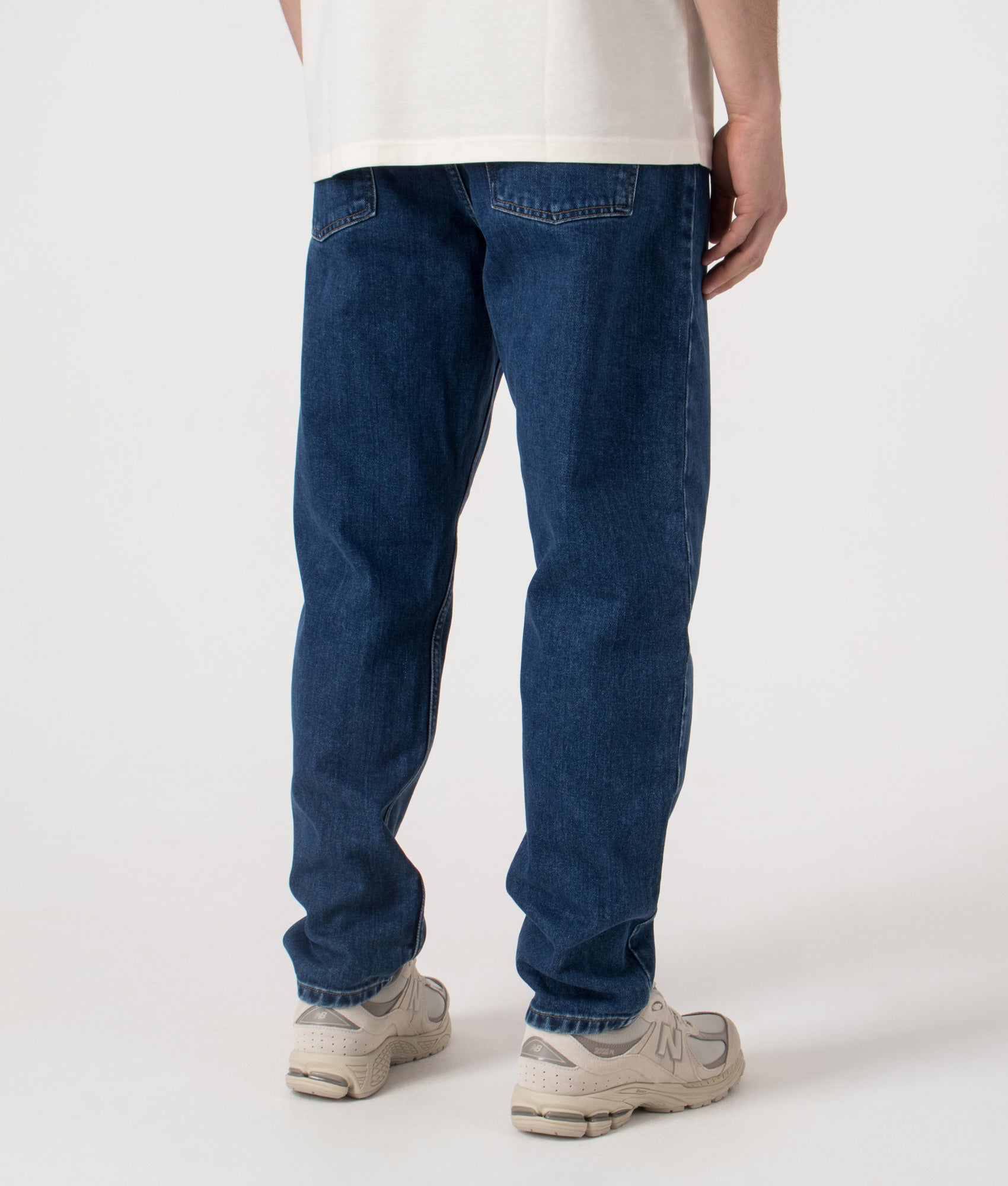 Relaxed Fit Newel Jeans. Shot by EQVVS. Back shot.