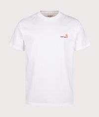 Relaxed Fit American Script T-Shirt: 02XX White 