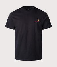 Relaxed Fit American Script T-Shirt: 89XX Black 